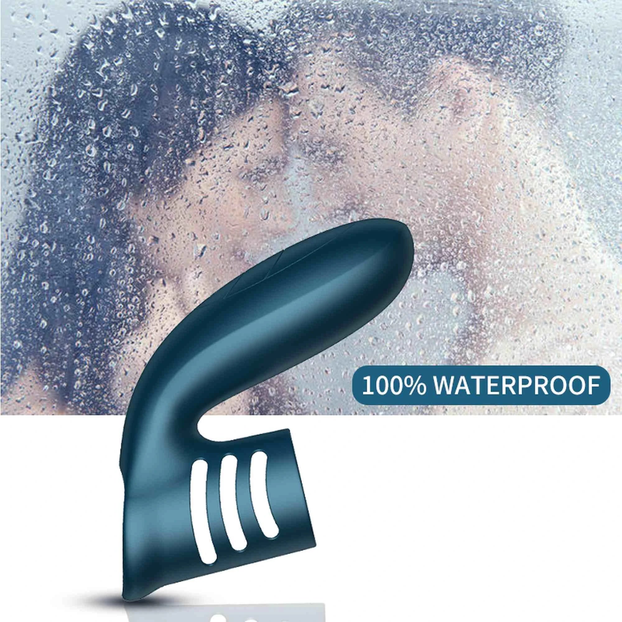 Vibrator-Silicone Ring Blue USB 7 Function