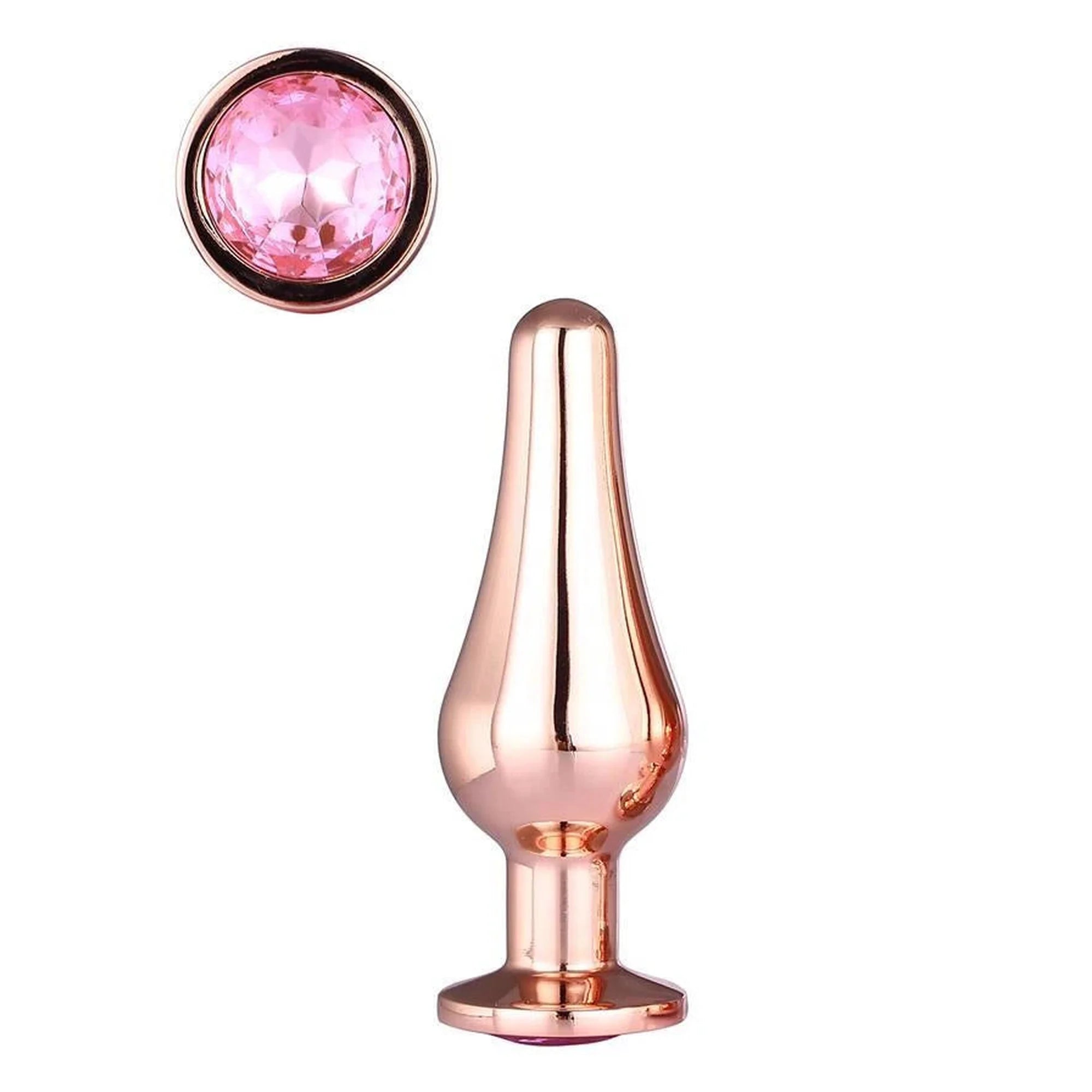 GLEAMING LOVE ROSE GOLD PLEASURE PLUG S