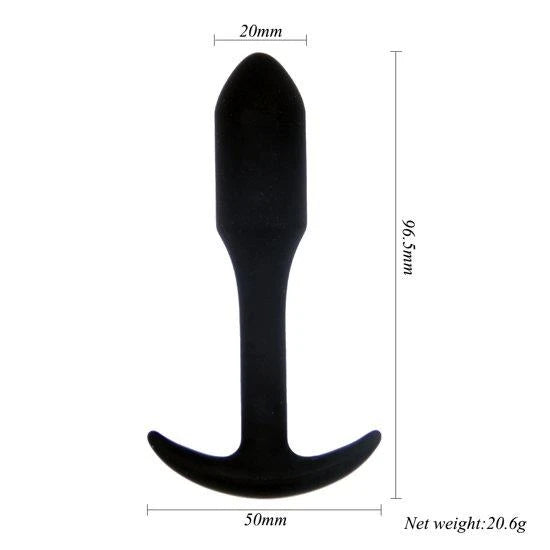 Rocket drill 3,8 pouces plug anal noir 3,8 pouces / 9,6 cm
