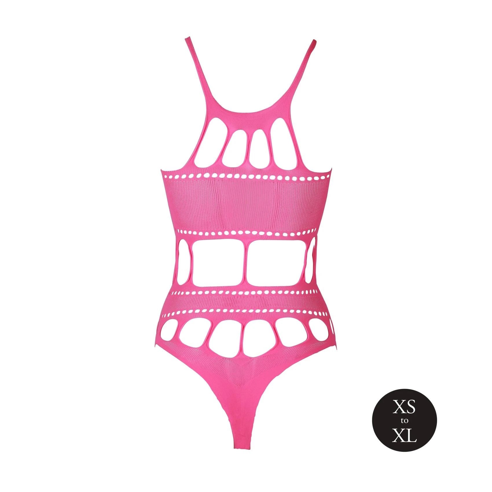 Body col Bardot - Rose fluo - XS/XL