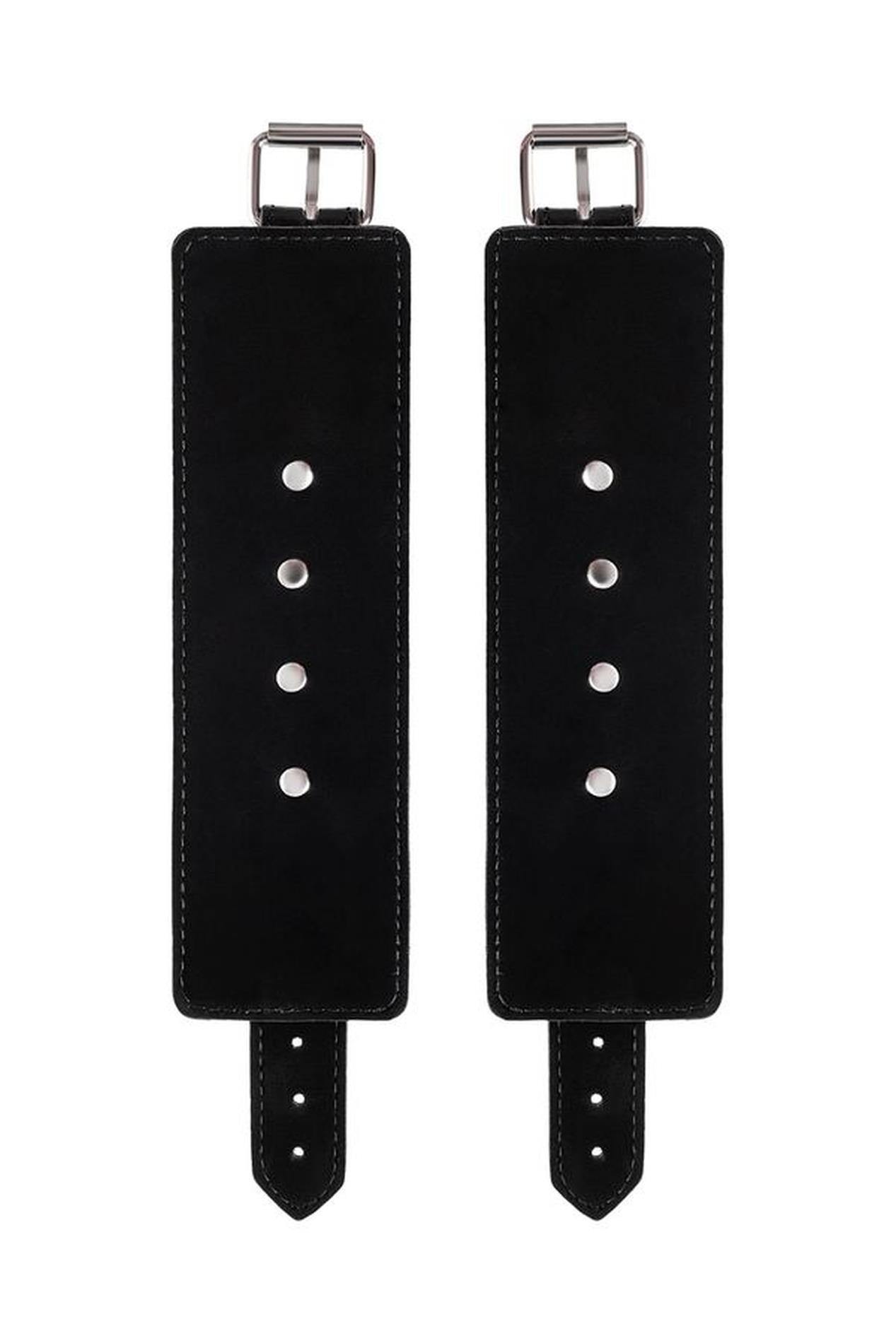 Anonymo handcuffs, PU leather, black