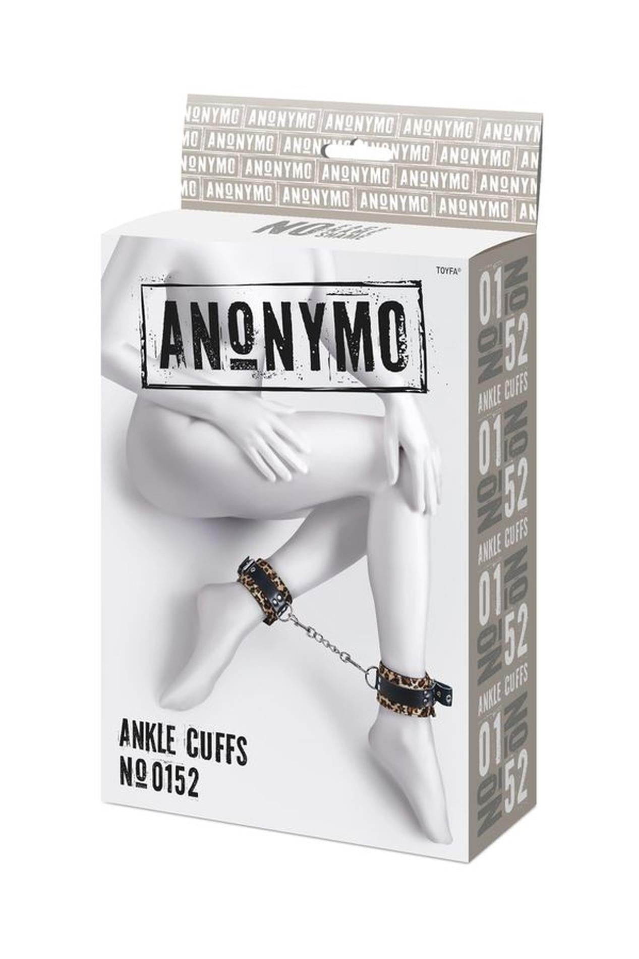 Menottes Anonymo, cuir PU, imprimé, 27 cm