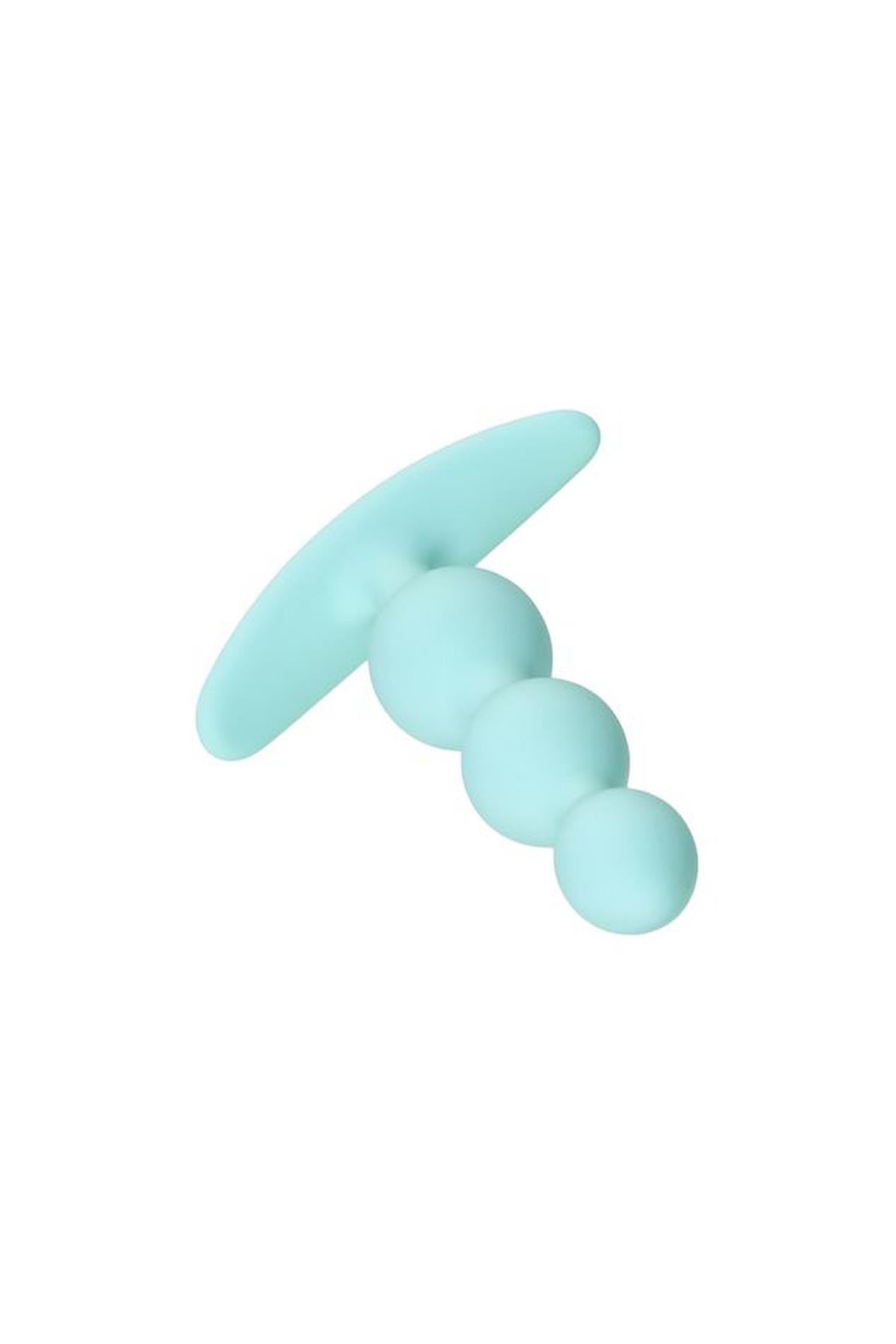 ToDo by Toyfa Anal plug Triple, silicone, mint, 10.5 cm, Ø 2.4 cm