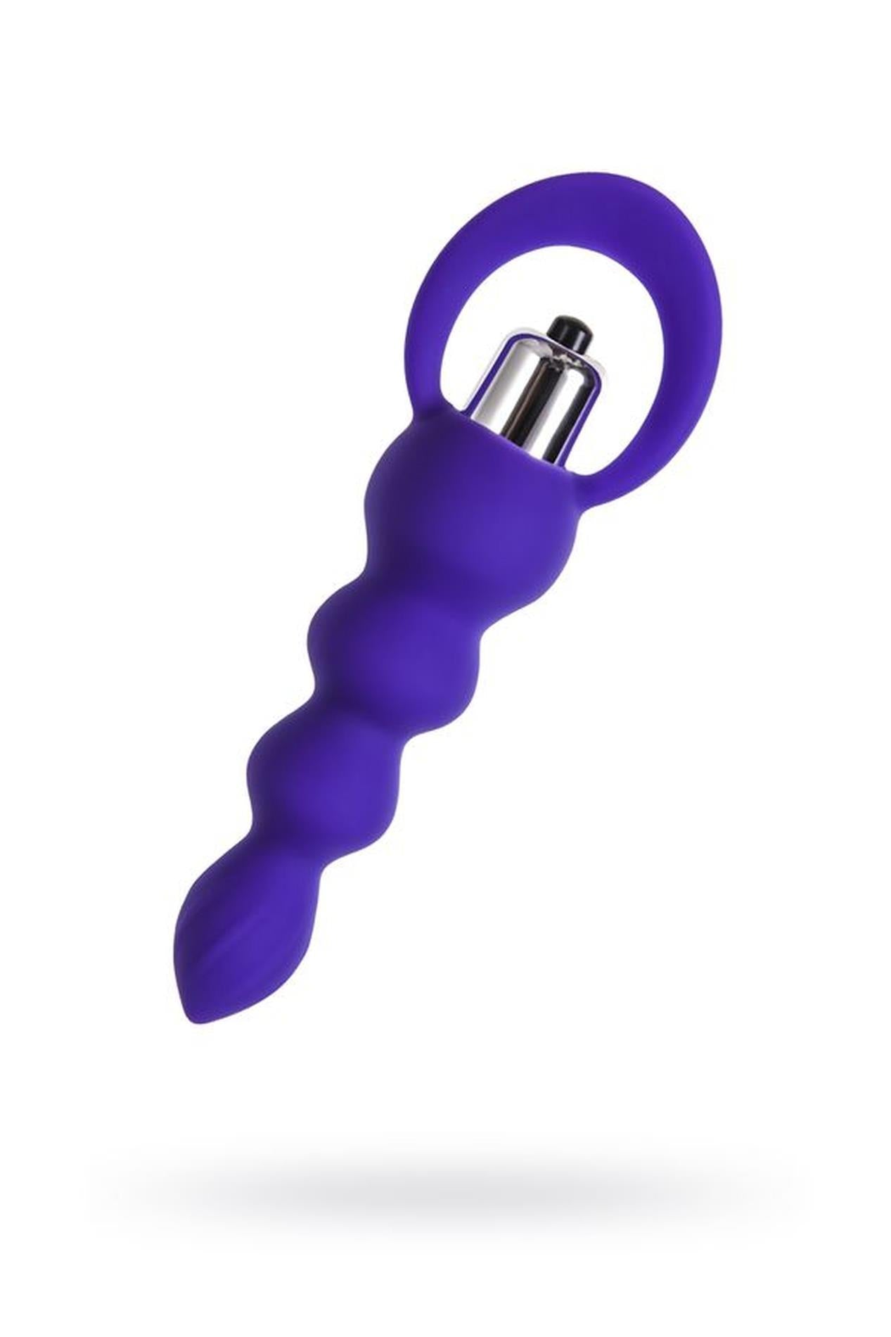 ToDo by Toyfa Plug anal Twisty, en silicone, violet, 14 cm, Ø 3,2 cm