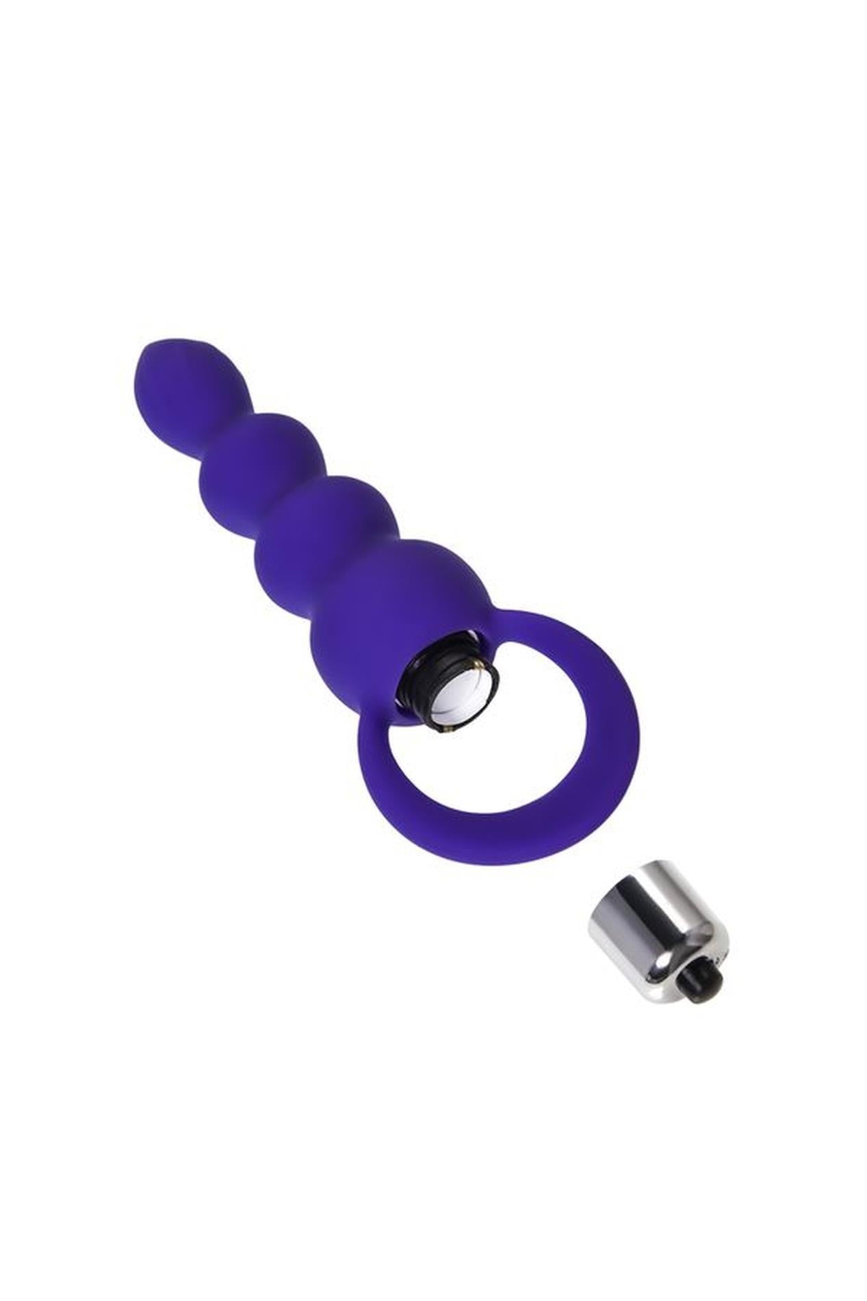 ToDo by Toyfa Plug anal Twisty, en silicone, violet, 14 cm, Ø 3,2 cm