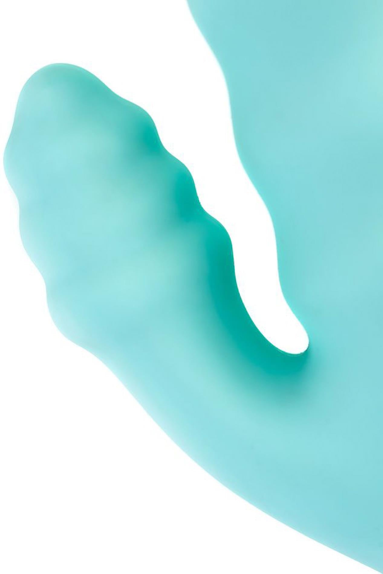 Vibromasseur de soulagement avec stimulation clitoridienne Flovetta Flax, silicone, menthe, 17,5 cm
