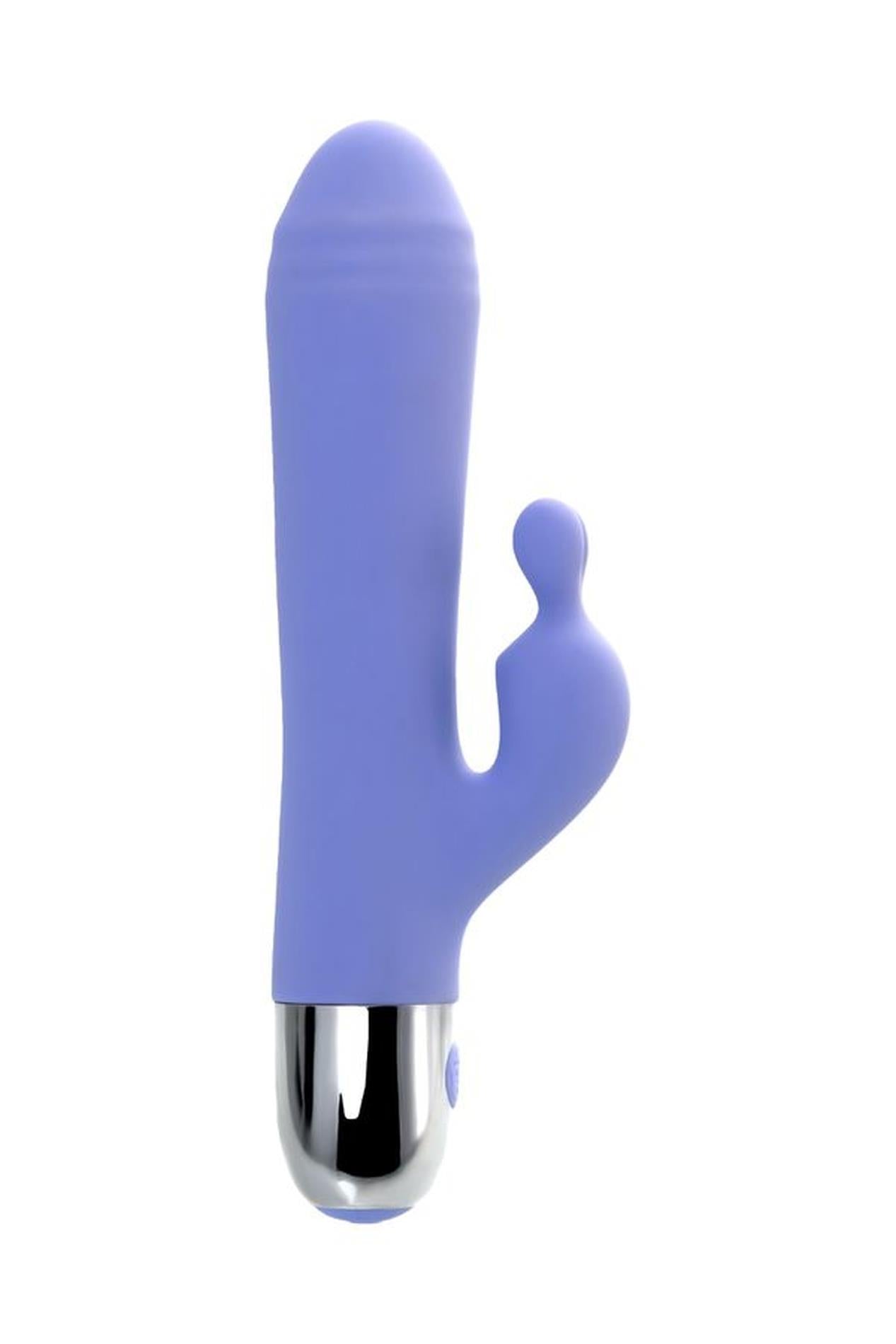 Vibreur à stimulation clitoridienne Flovetta Crocus, silicone, violet, 17,5 cm