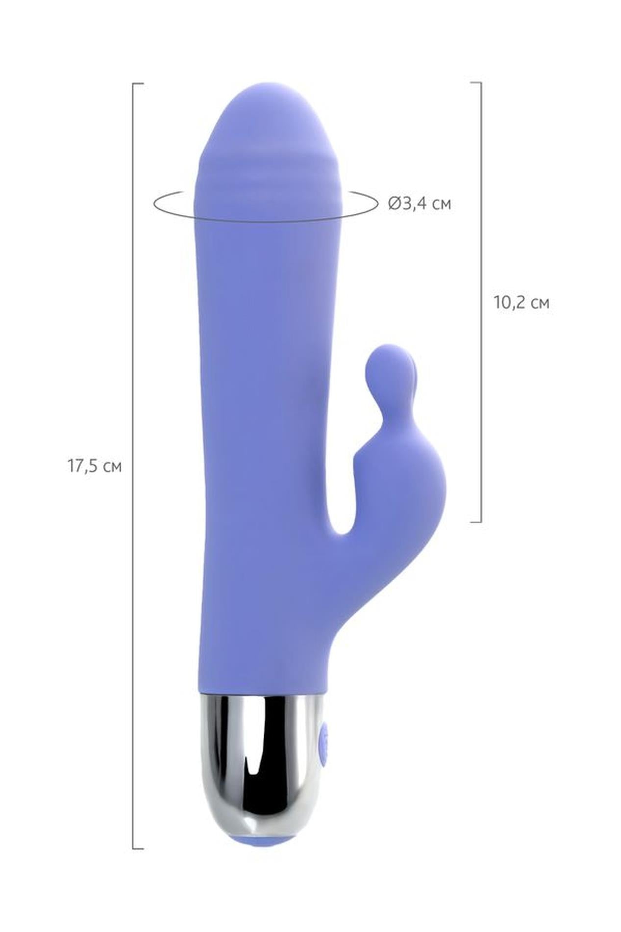 Vibreur à stimulation clitoridienne Flovetta Crocus, silicone, violet, 17,5 cm