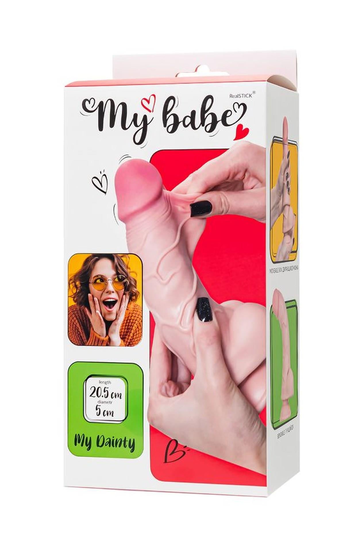 Dildo My babe by RealStick My Dainty, flesh,TPE, 20.5cm