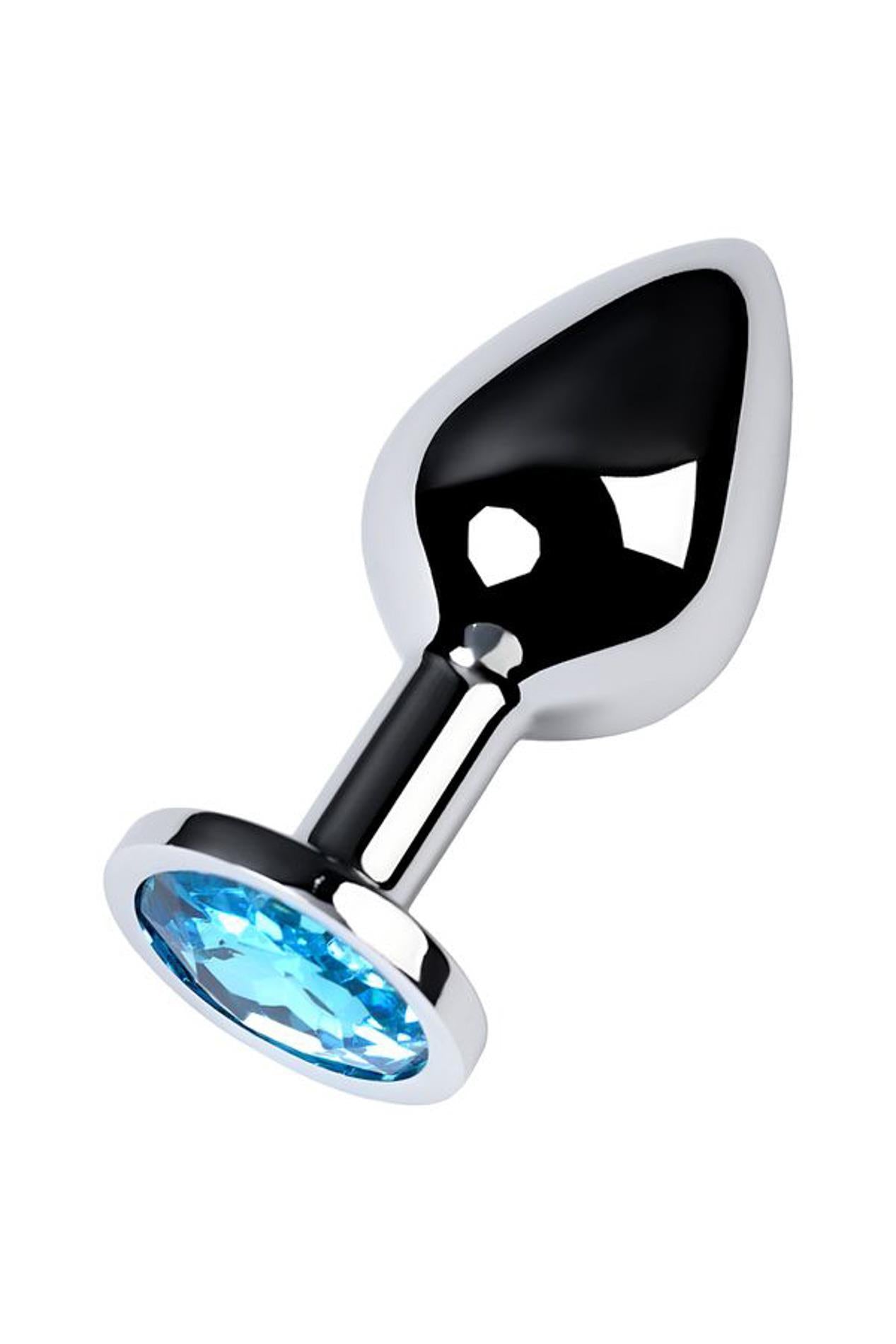 Plug anal en argent avec gemme, turquoise