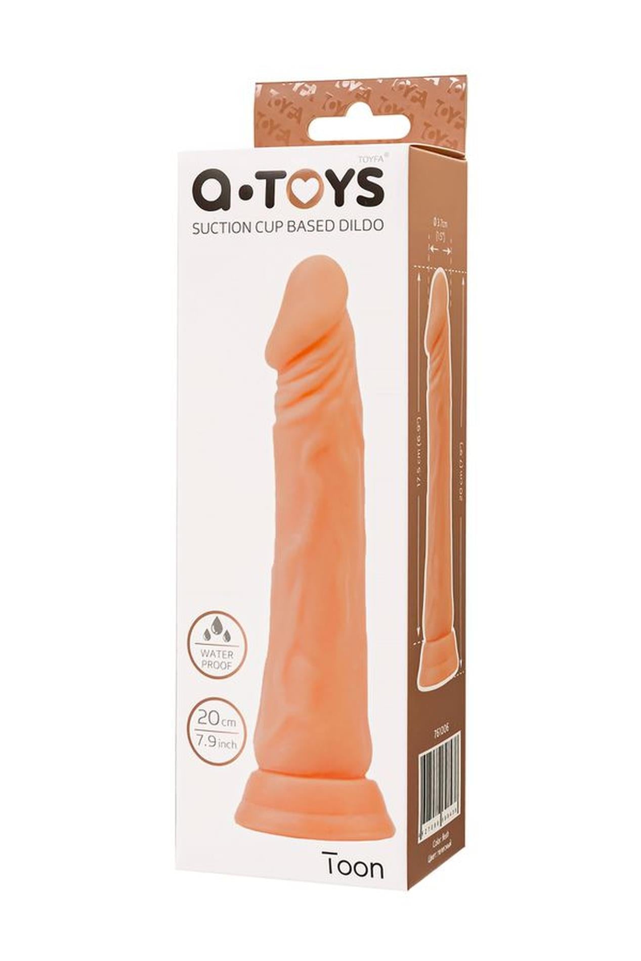 A-TOYS Realistic dildo Toon, TPE, nude, 17.5 cm