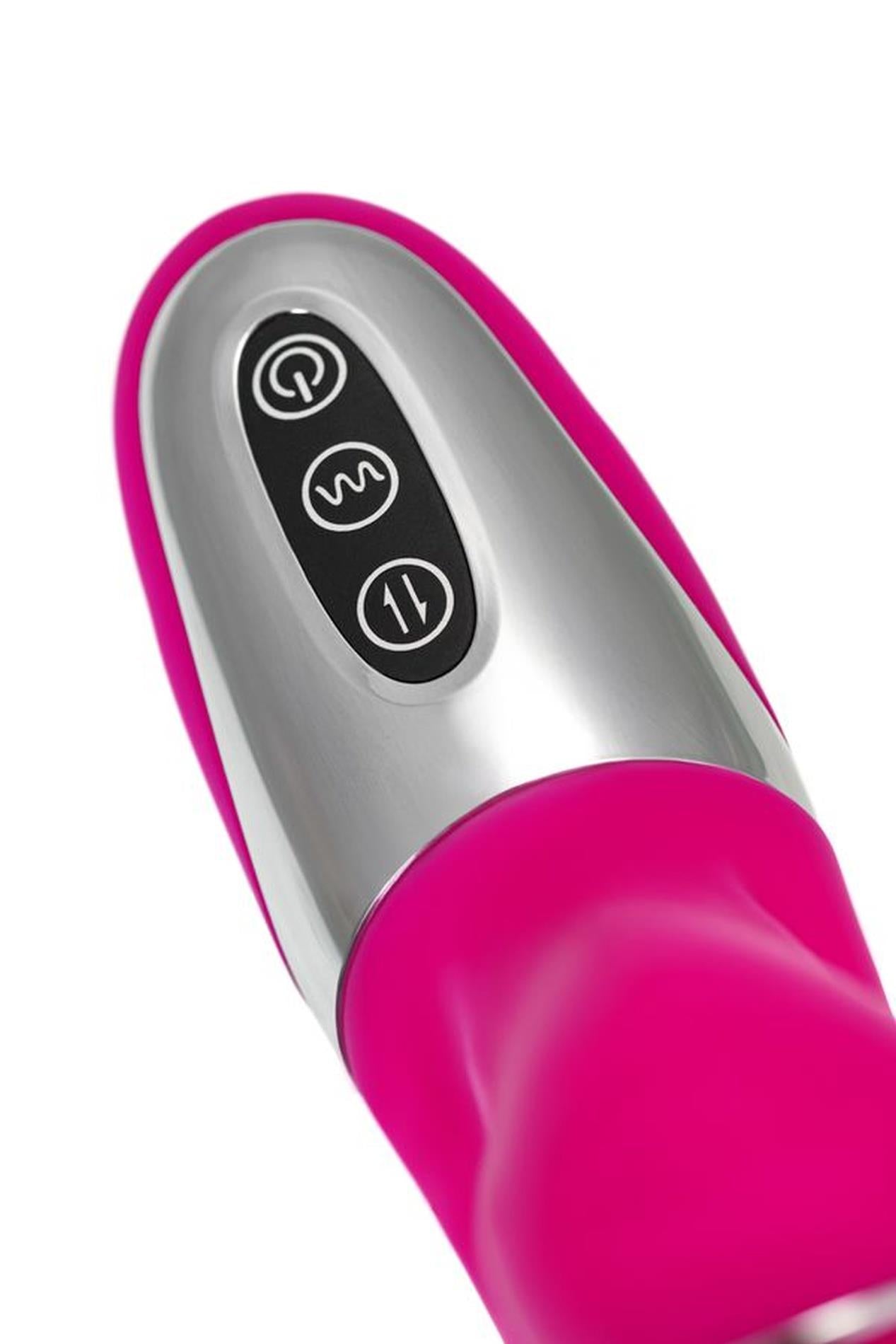 JOS Thrusting and sucking vibrator To-Frolly, silicone, pink, 21.5cm
