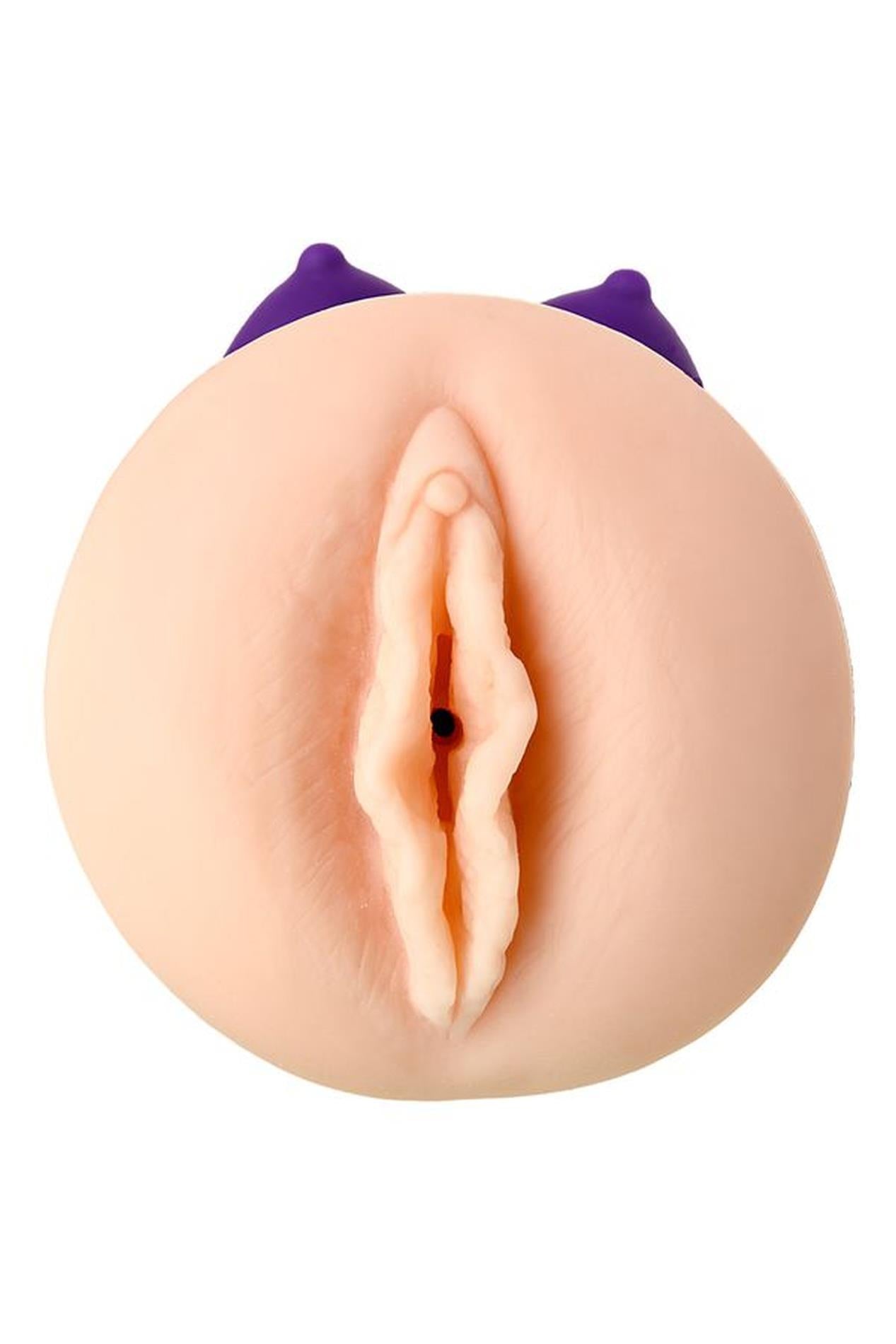 JOS YARA, Double-sided masturbator, TPR, fleshy, 17.5 cm