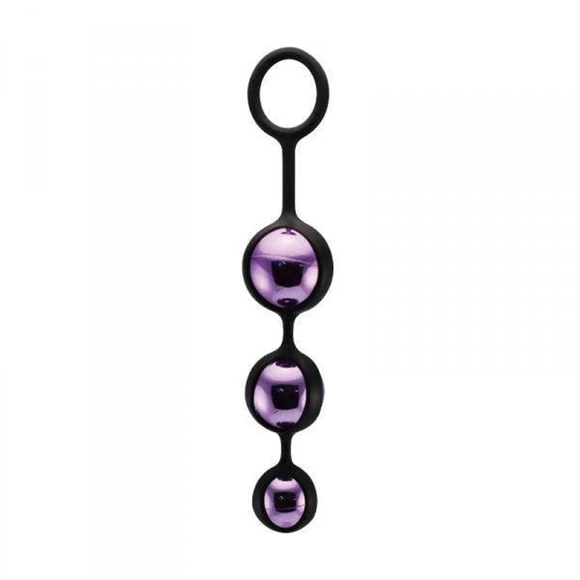 TRIPLE PLEASURE BALLS. WEIGHTED STEEL BALLS INSIDE