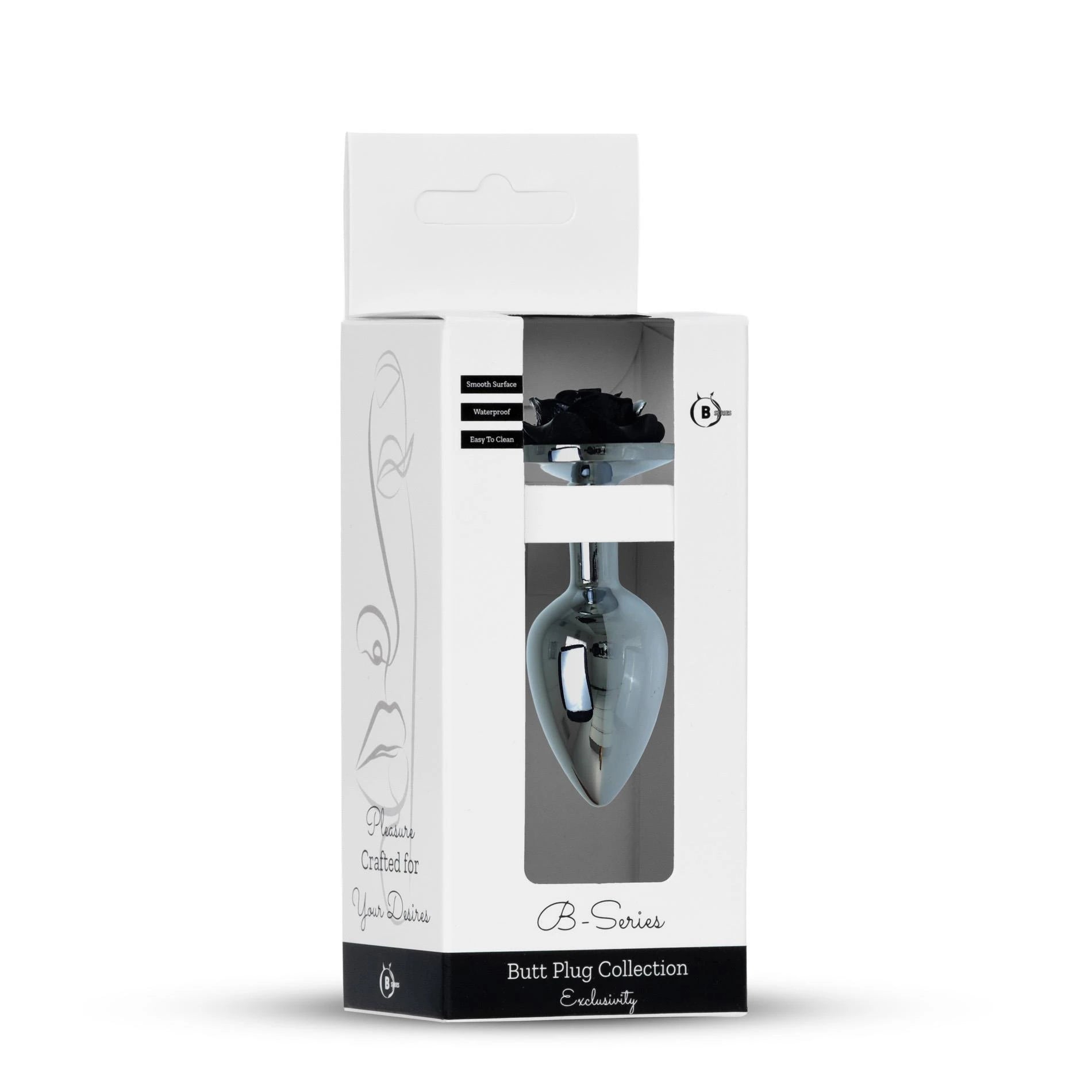 Plug-Jewellery Silver PLUG ROSE- Black