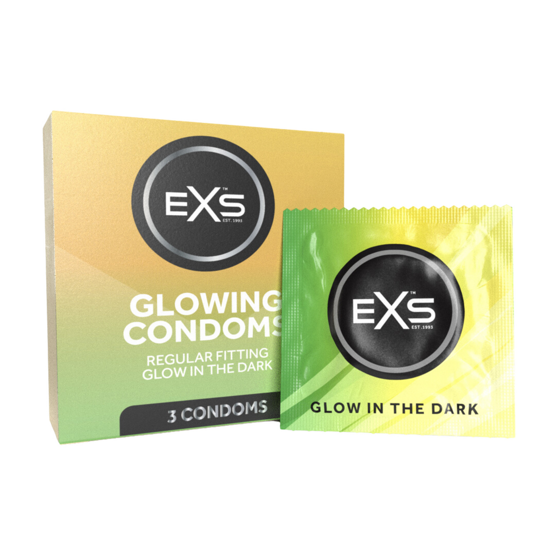 EXS Glowing - Préservatifs - 3 Pièces