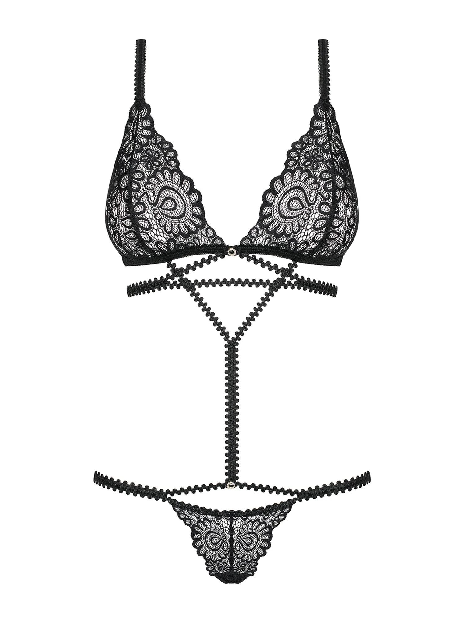 Underwear-Mixty black bodysuit S/M