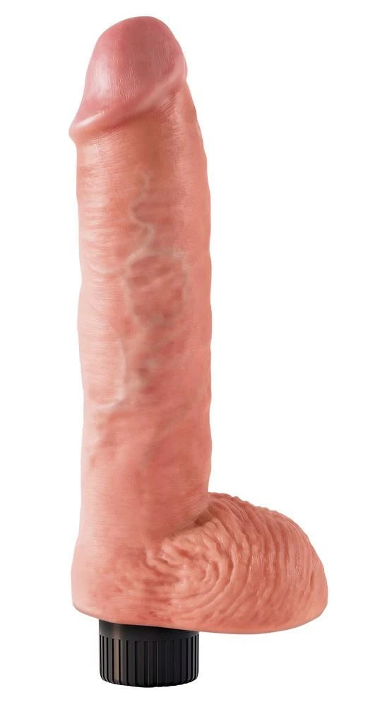King Cock 10-inch Vibrator w/ Balls