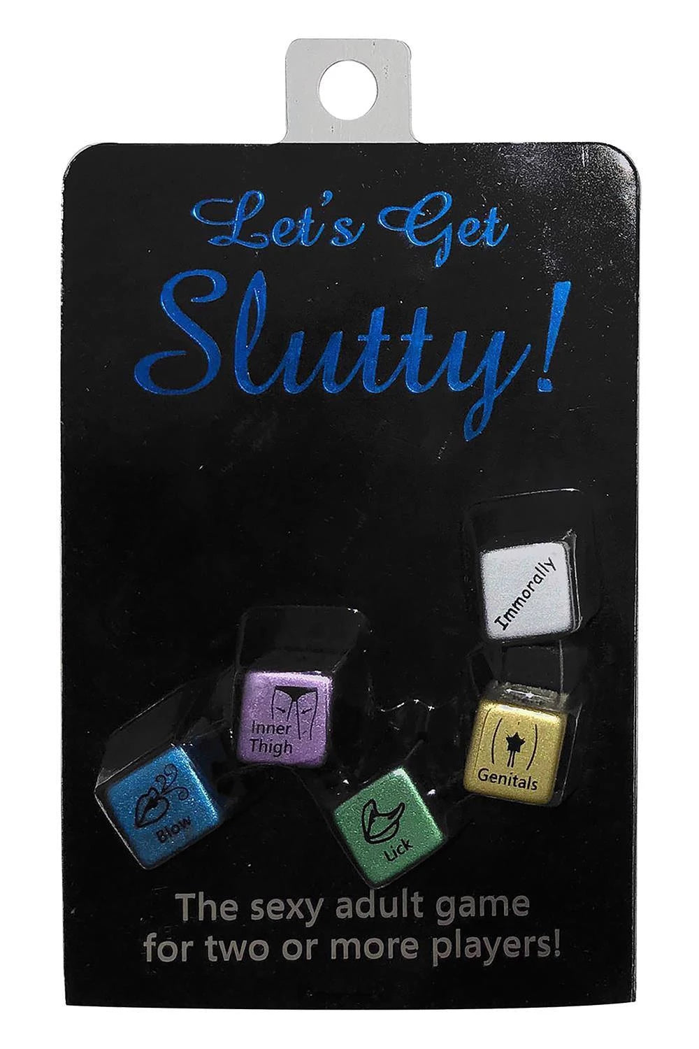 Let's Get Slutty! Metallic Set of Foreplay Dices