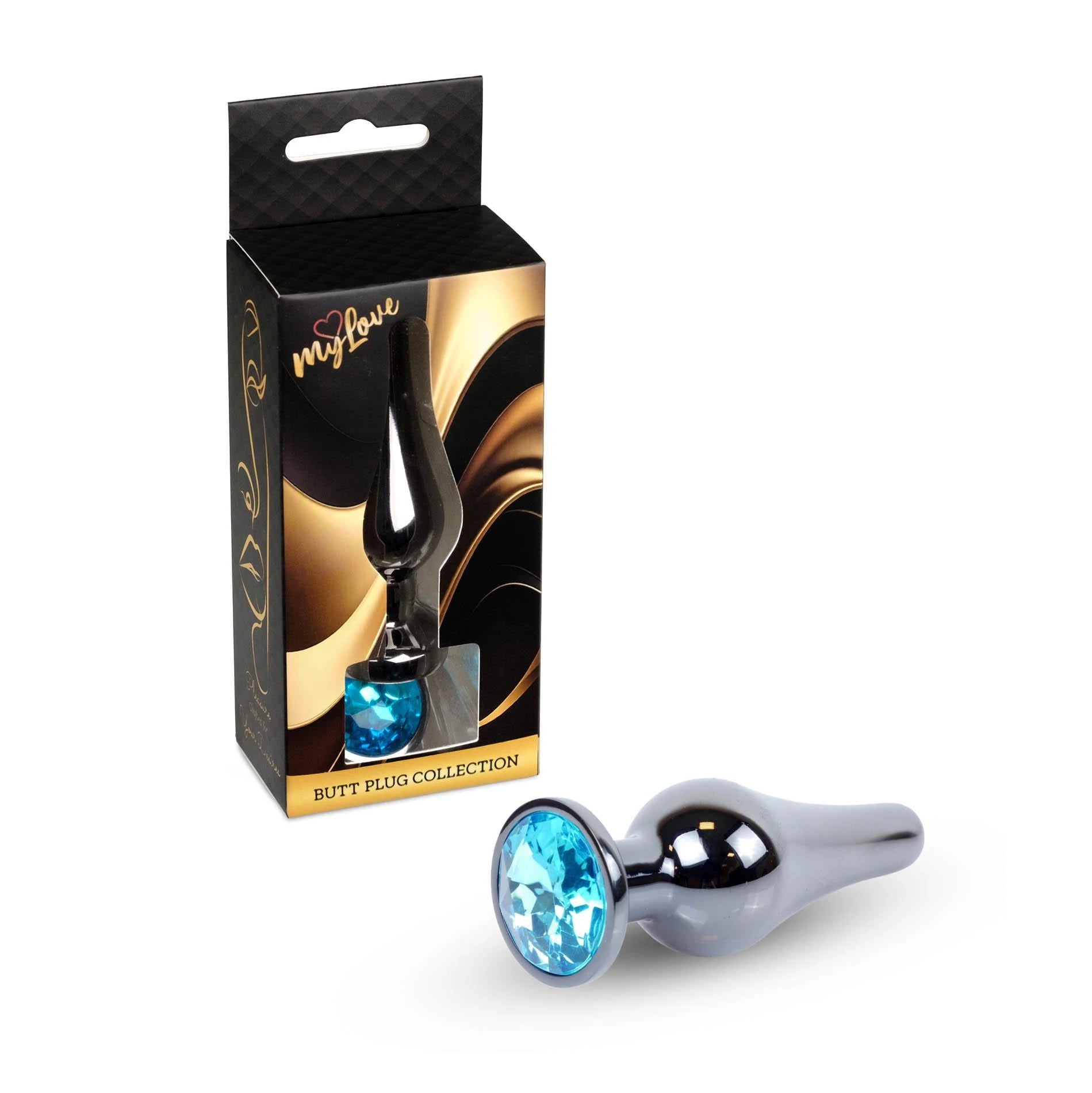 MyLove Toys - Light Blue Dark Silver Butt Plug