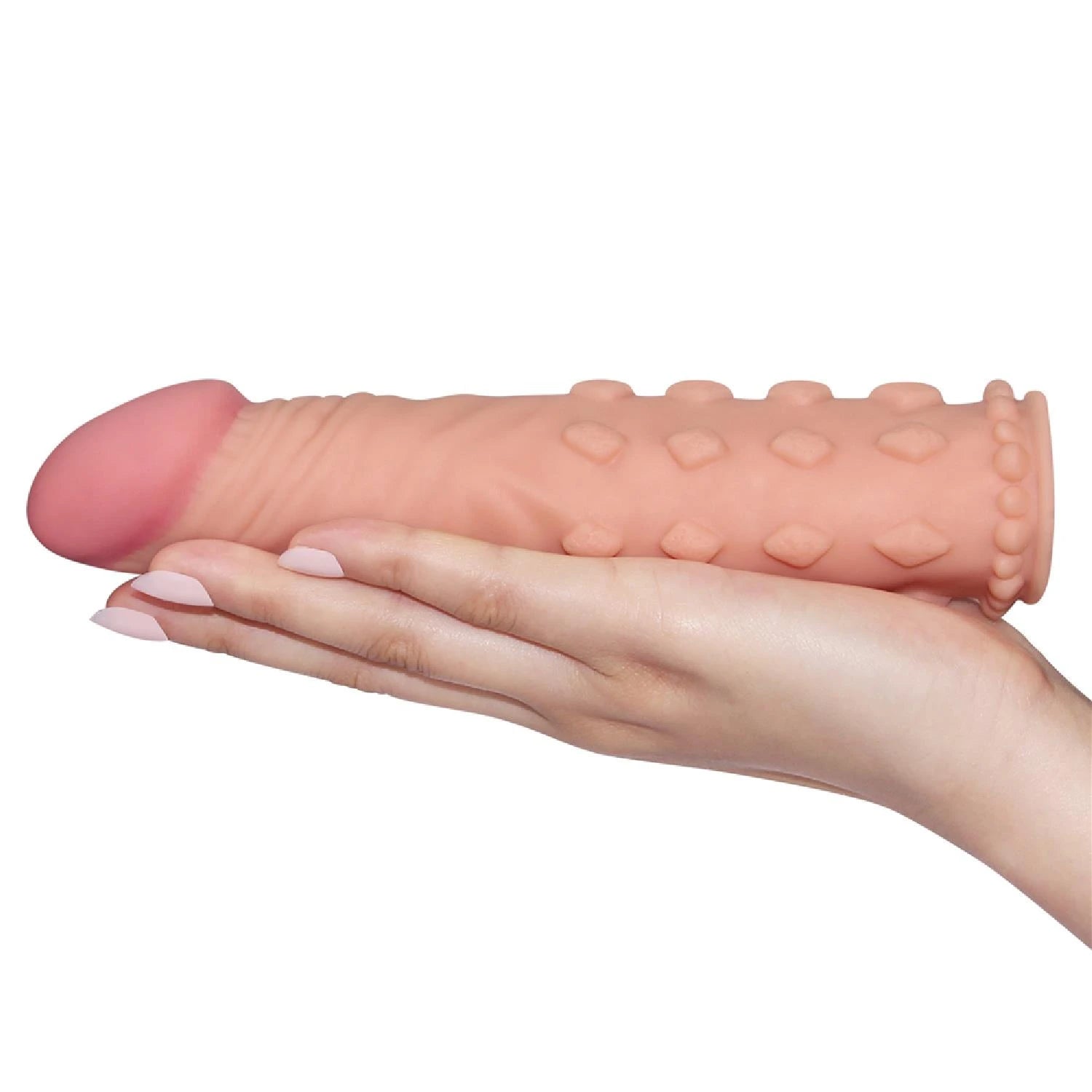 Add 2″ Pleasure X Tender Penis Sleeve Flesh