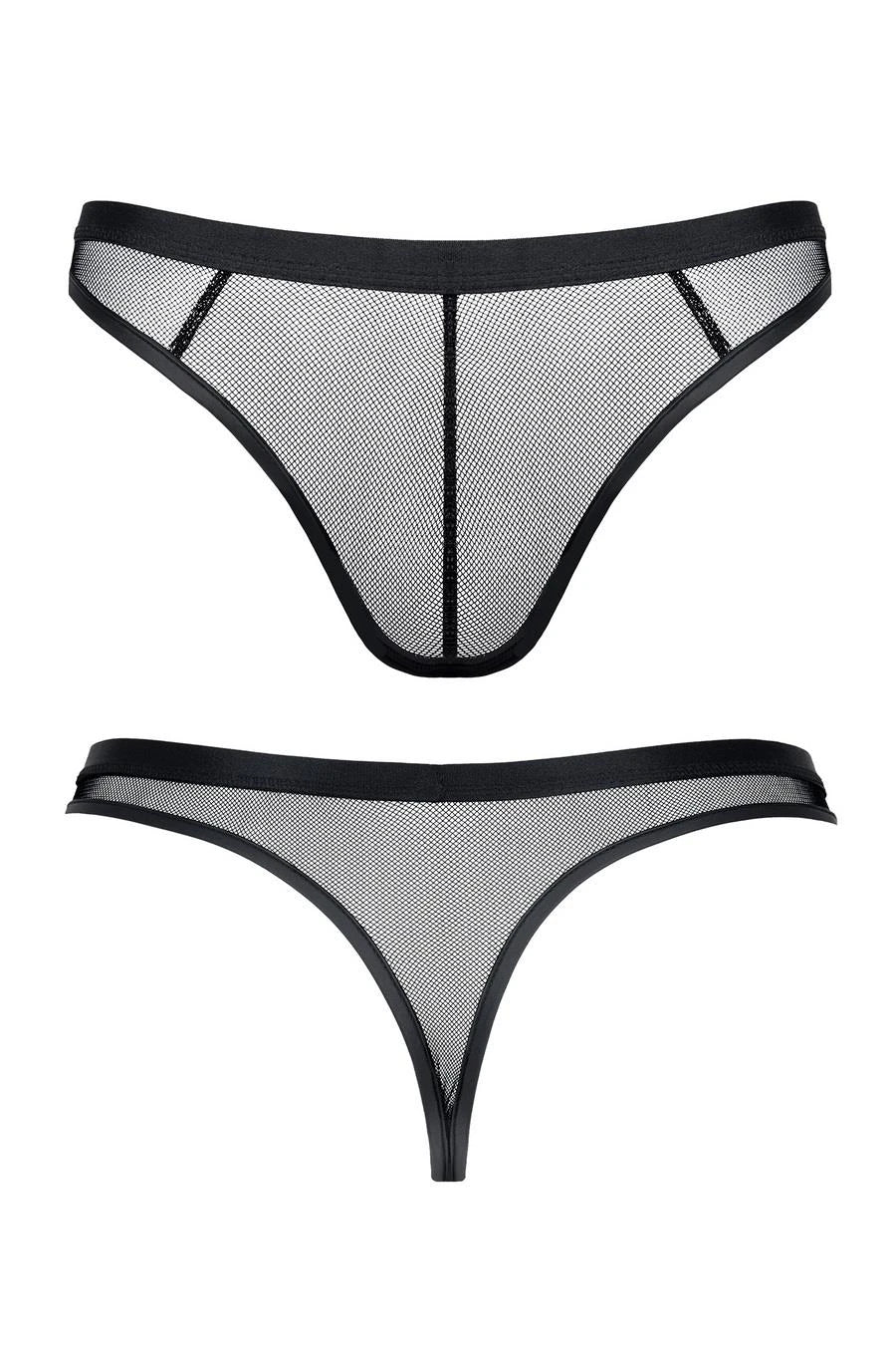 string pour hommes en maille extensible S