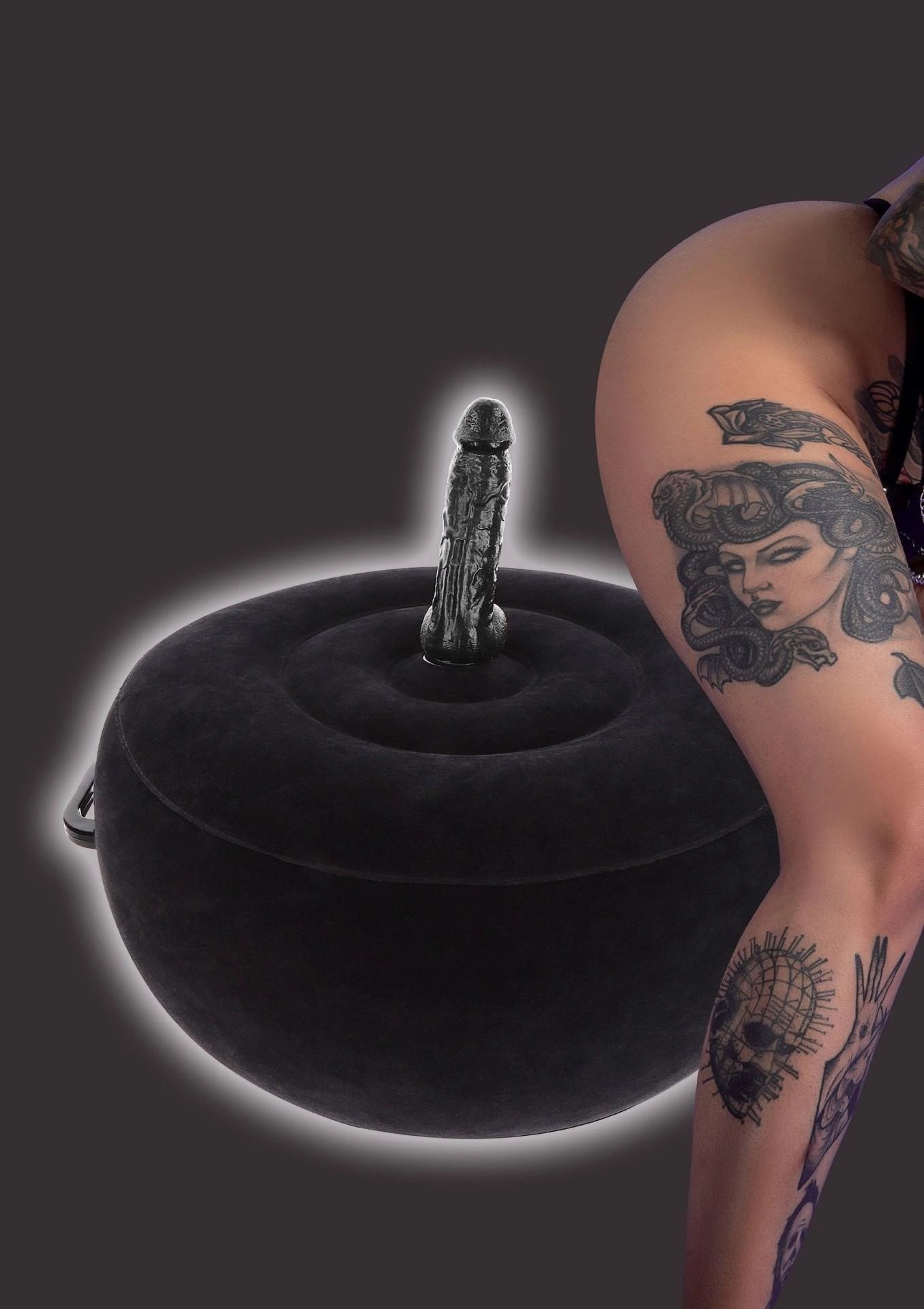 Inflatable Fuck Seat w. Remote Black