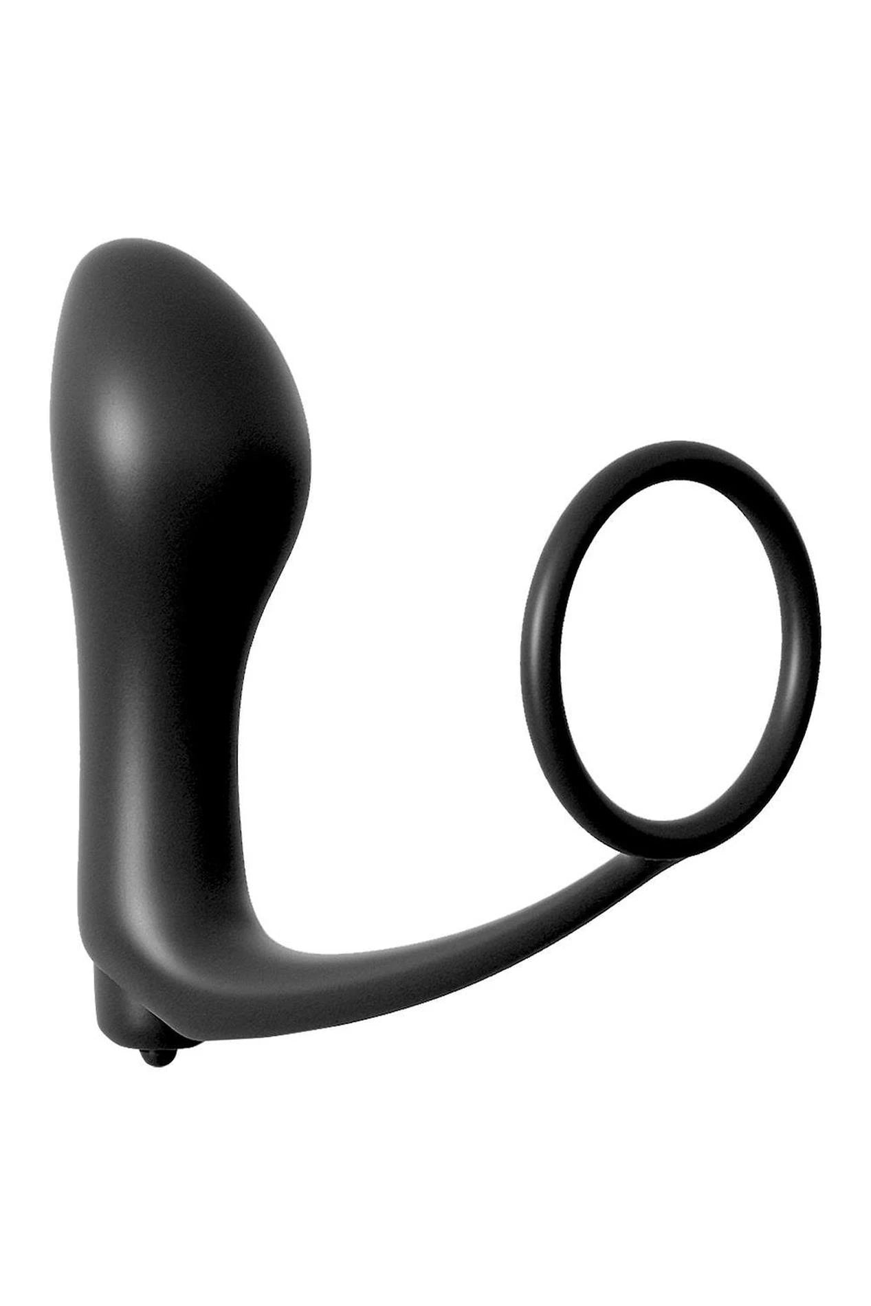 COLLECTION FANTASME ANAL ANNEAU PÉNIEN VIBRANT PLUG ANAL ASS-GASM NOIR