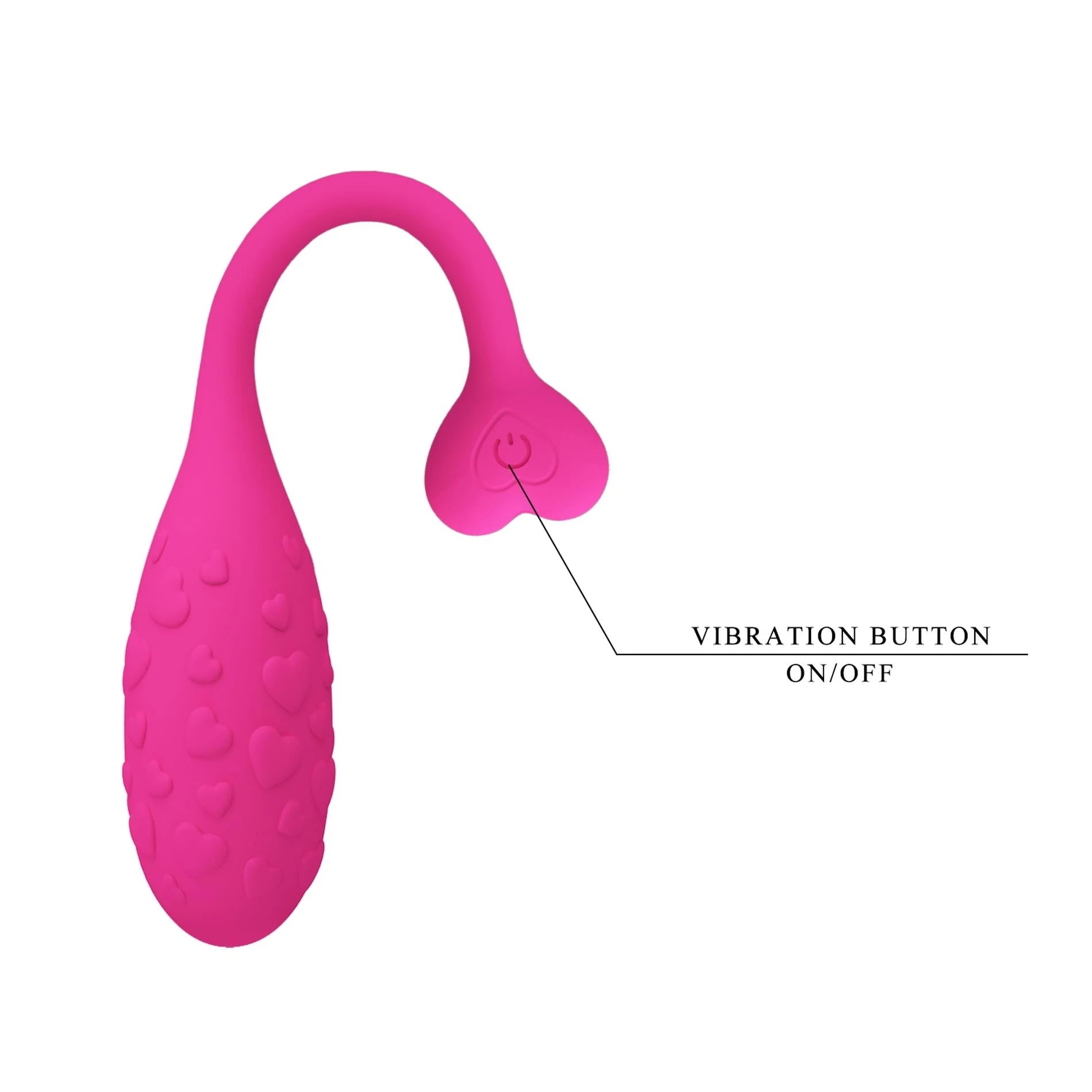 PRETTY LOVE - Fisherman Pink, 12 fonctions de vibration télécommande via application mobile