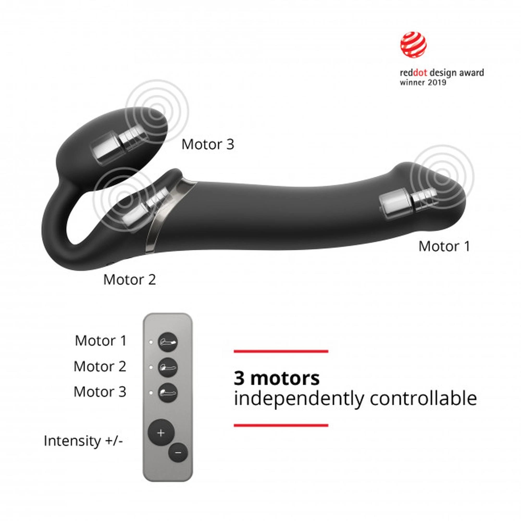 Vibrating Bendable Strap-On
