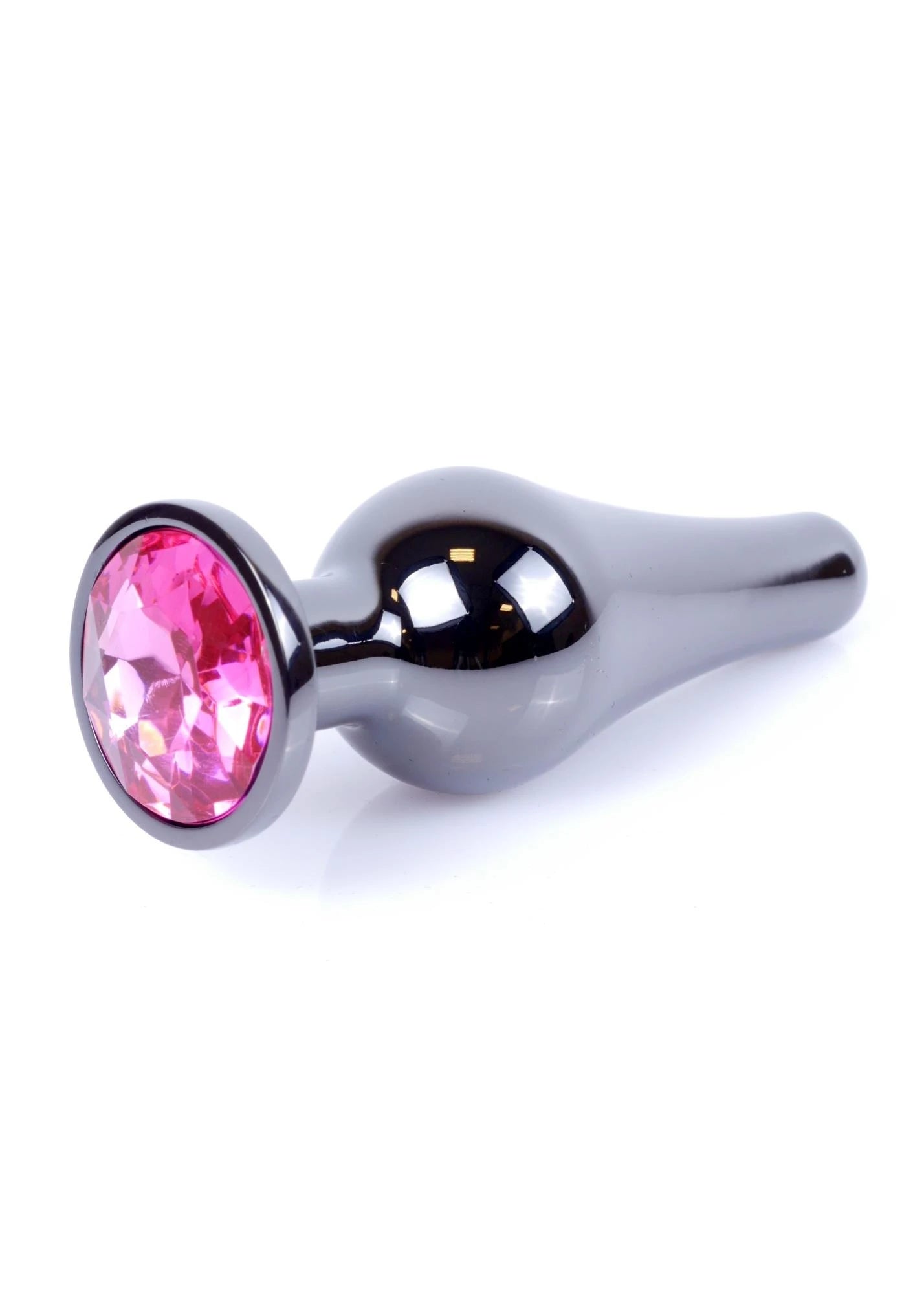 MyLove Toys - Bijoux BUTT PLUG Argent foncé - Rose