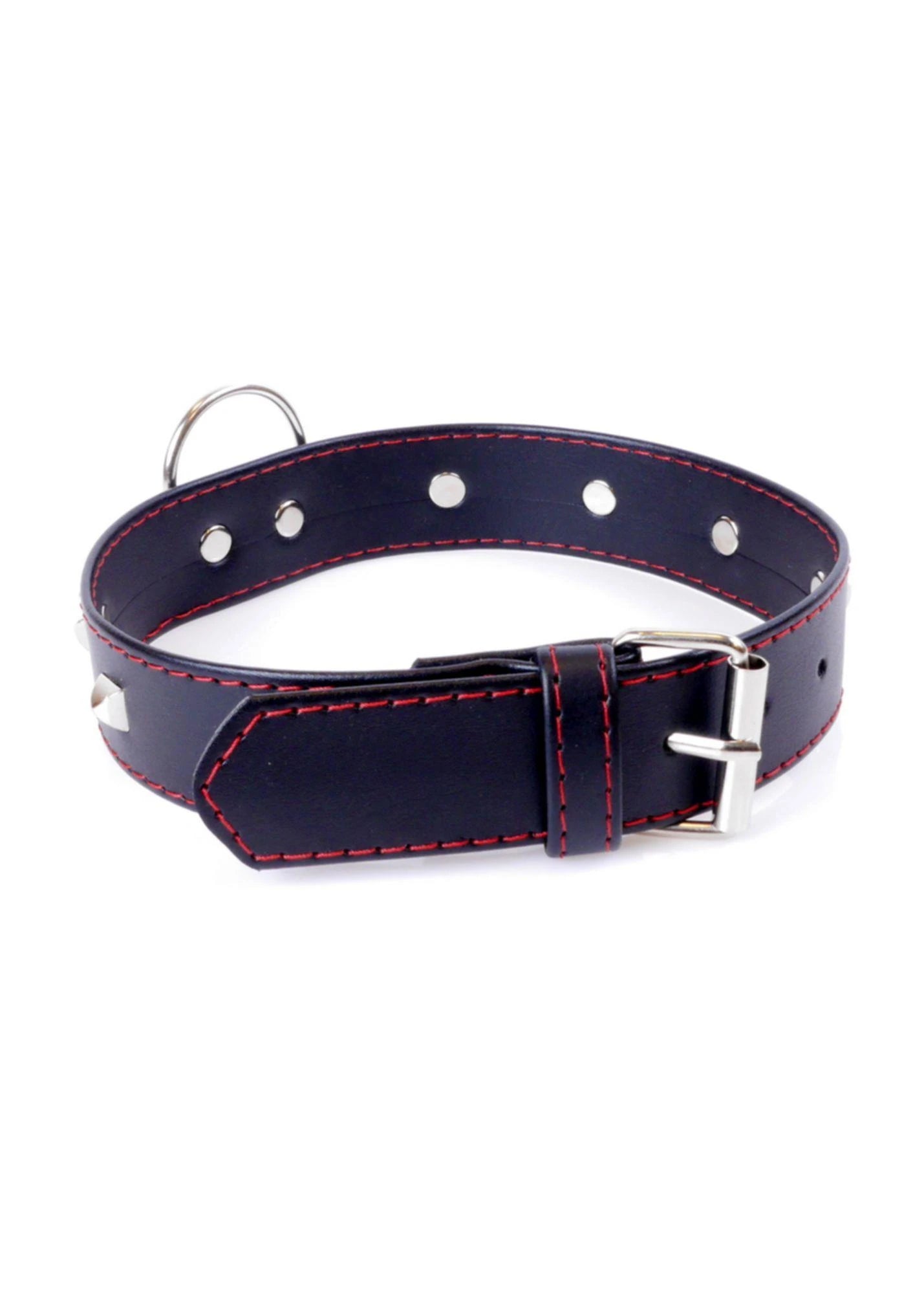 Collier Fetish B - Série avec clous 3 cm Ligne Rouge