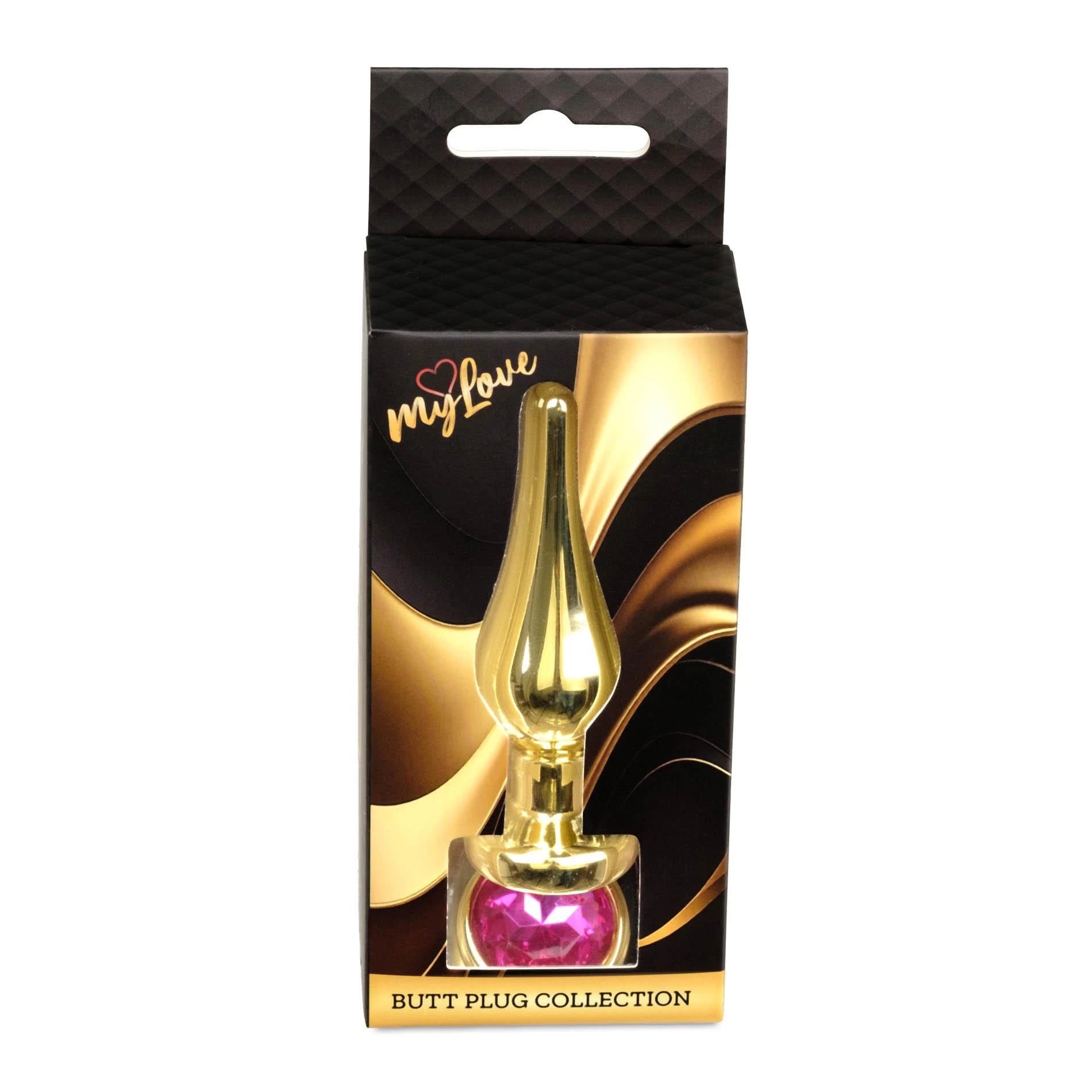MyLove Toys - Bijoux BUTT PLUG Doré - Rose