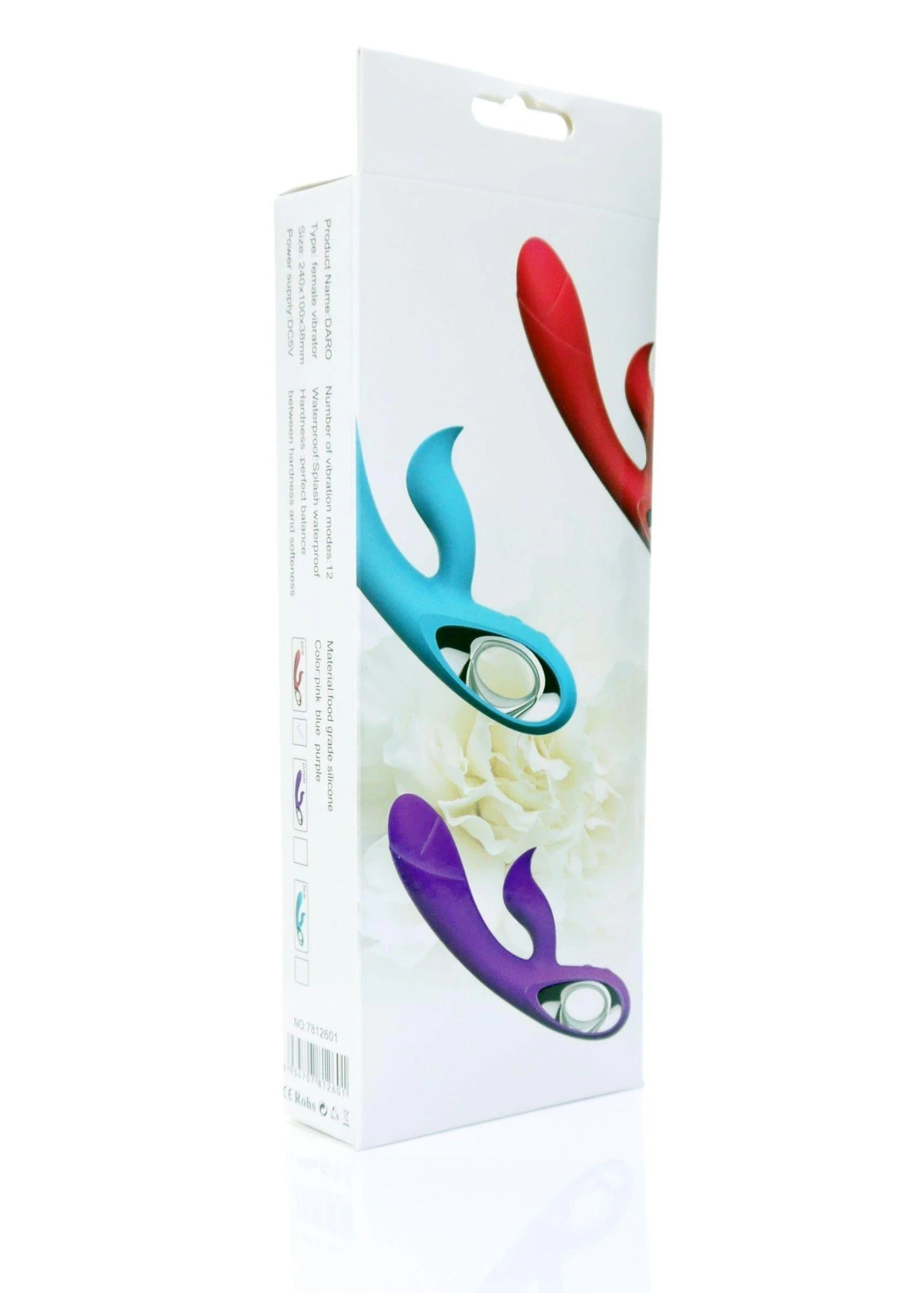 Vibromasseur Daro, 12 fonctions, USB Violet