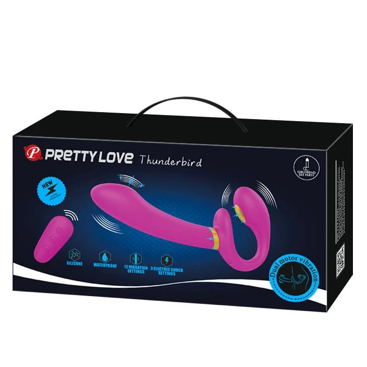 PRETTY LOVE - Thunderbird, 12 fonctions de vibration 3 fonctions d'électrochoc