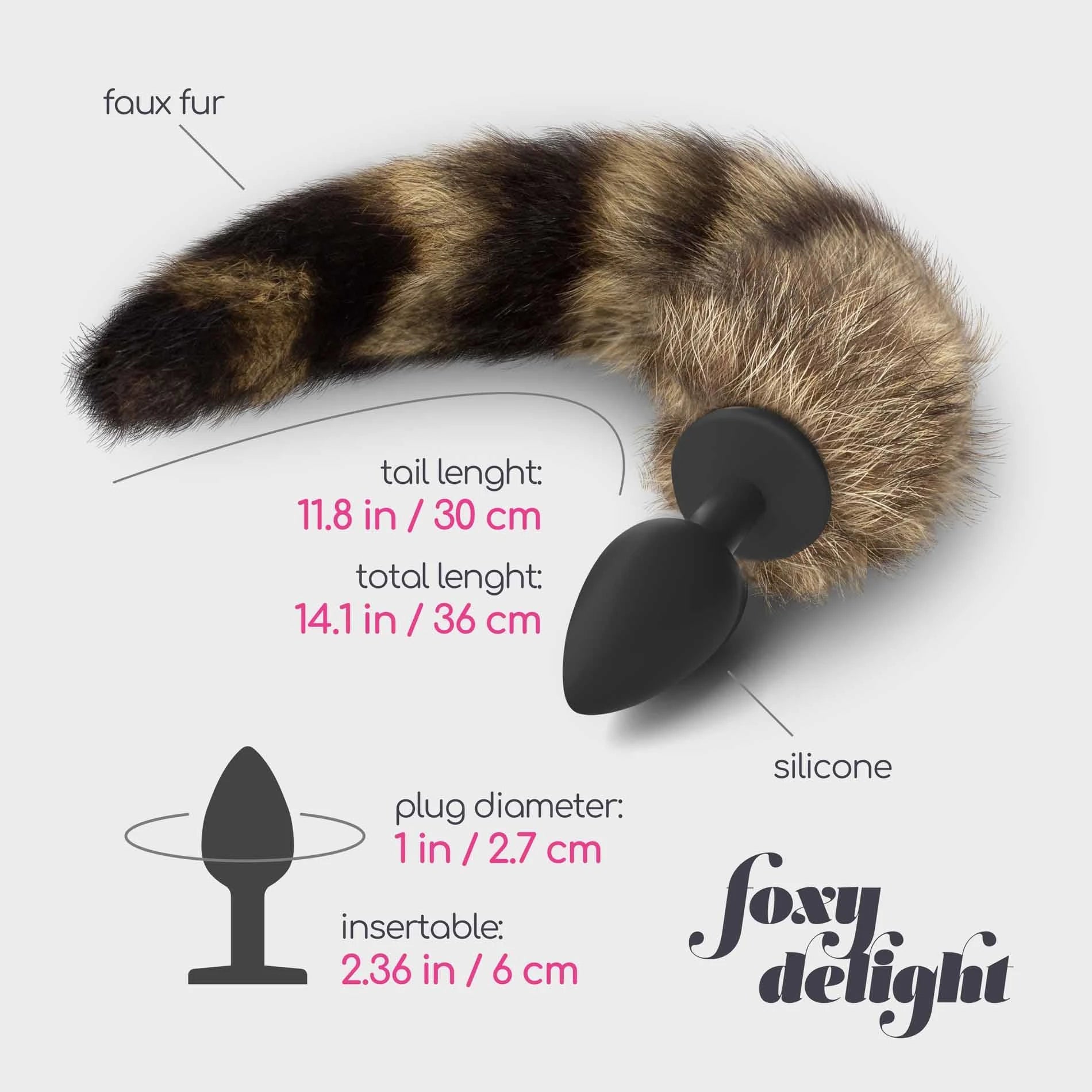 FOXY DELIGHT PLUG ANAL EN SILICONE AVEC QUEUE CRUSHIOUS