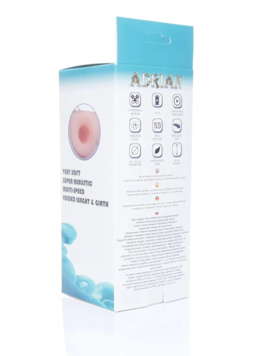 Hollow Strap-on Adrian vibrating