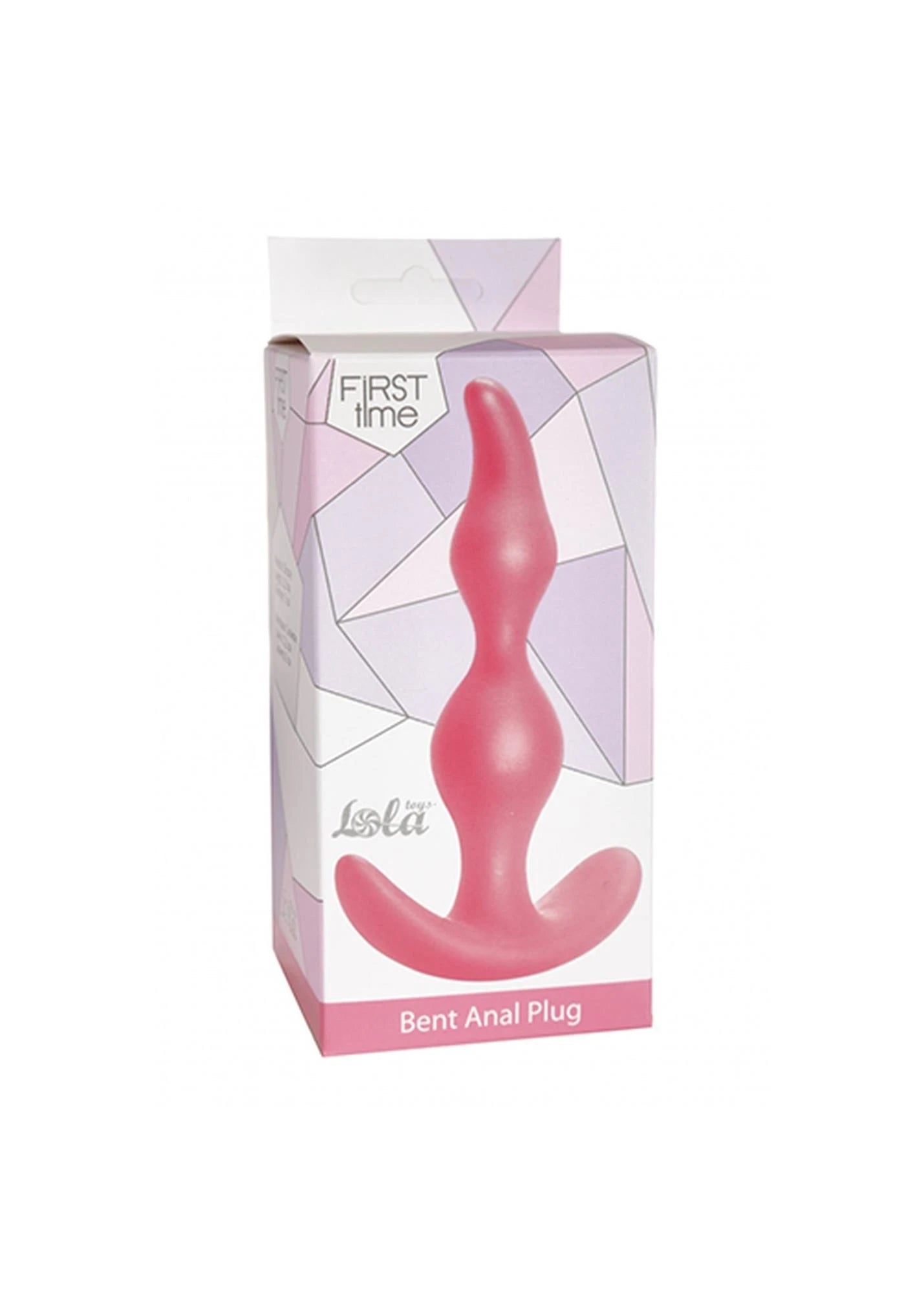 Plug-Anal Plug Anal Rose Courbé