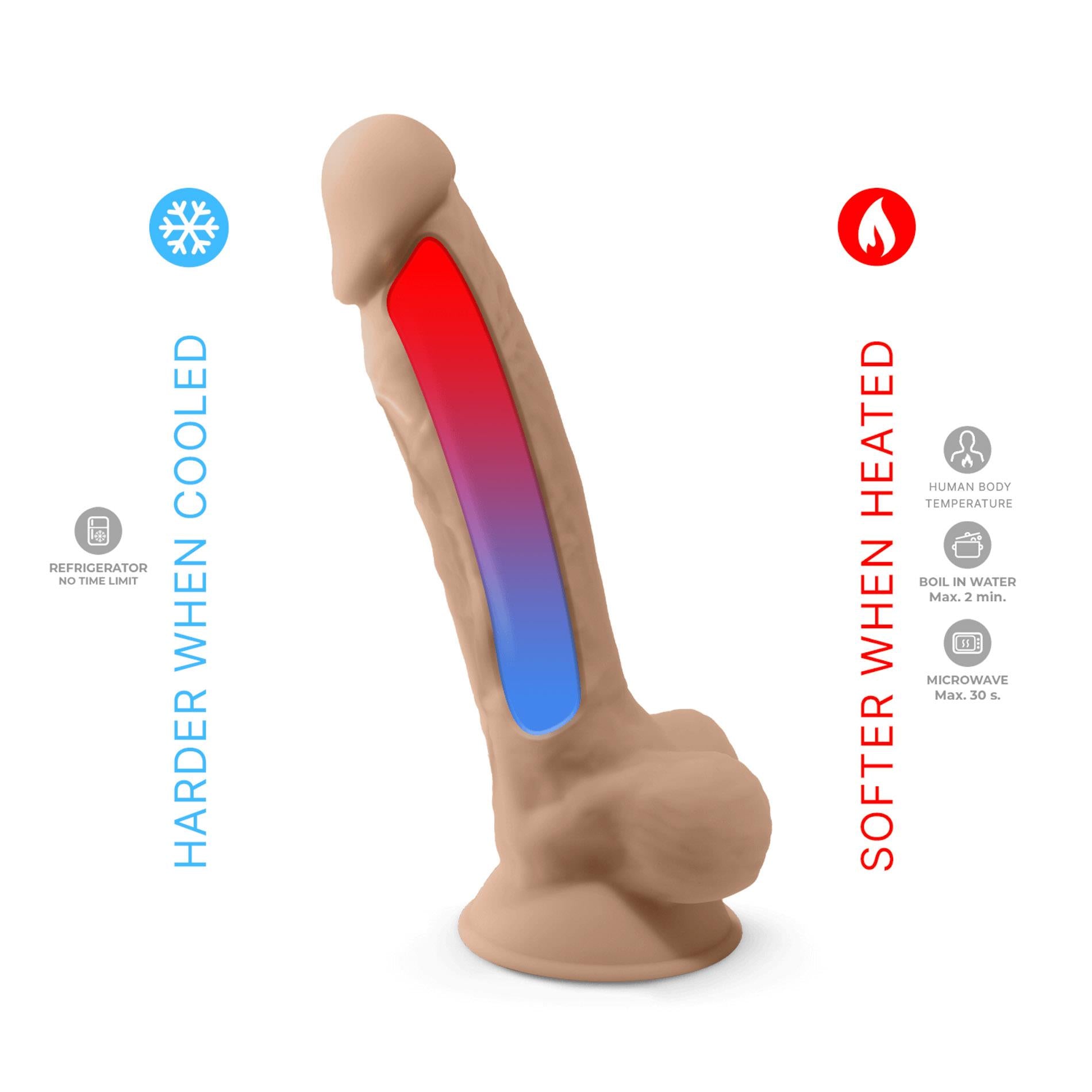 Dildo-SD.Model 1 (8″) Flesh BOX
