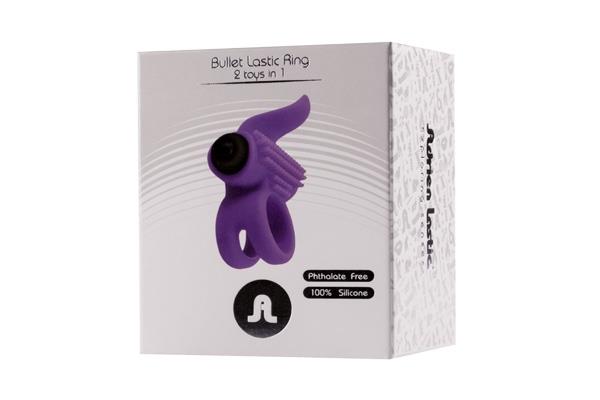 Anneau vibrant - Balle Anneau élastique.Fonction:1.Silicone médical. Violet