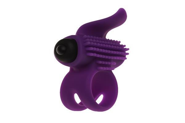 Anneau vibrant - Balle Anneau élastique.Fonction:1.Silicone médical. Violet