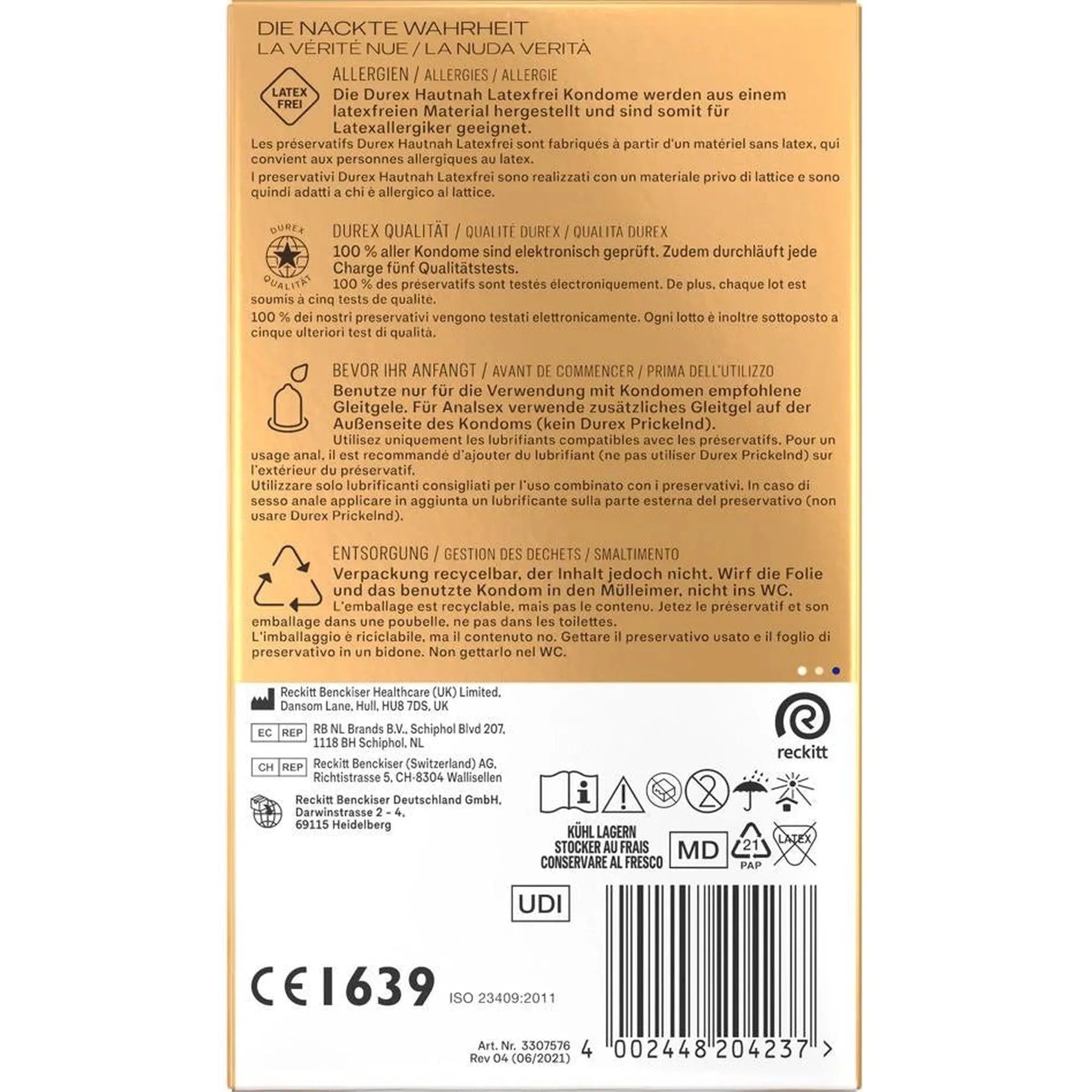 Durex Close Fit Latex-free x 16