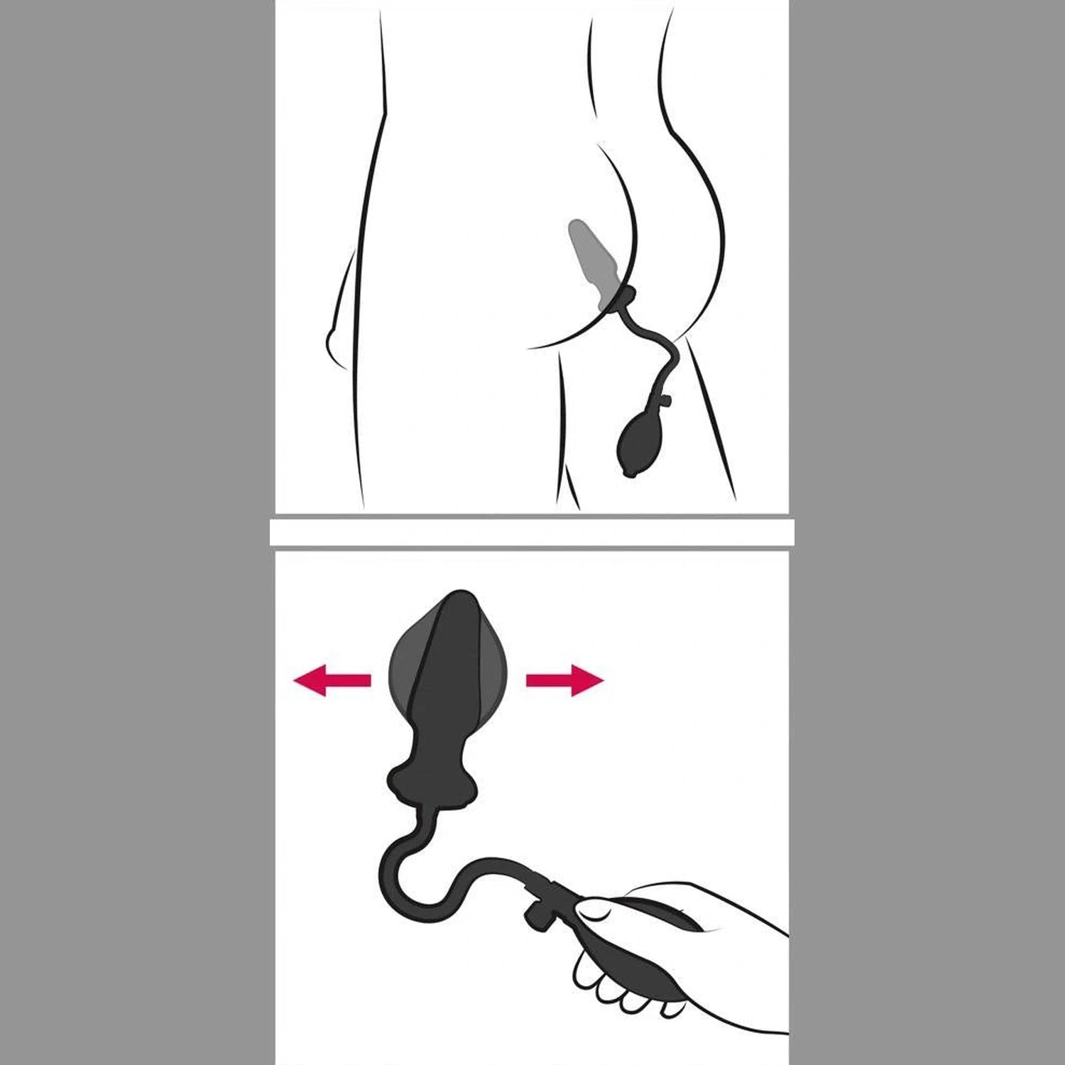 Latex Anal Plugs "Anal Expert"