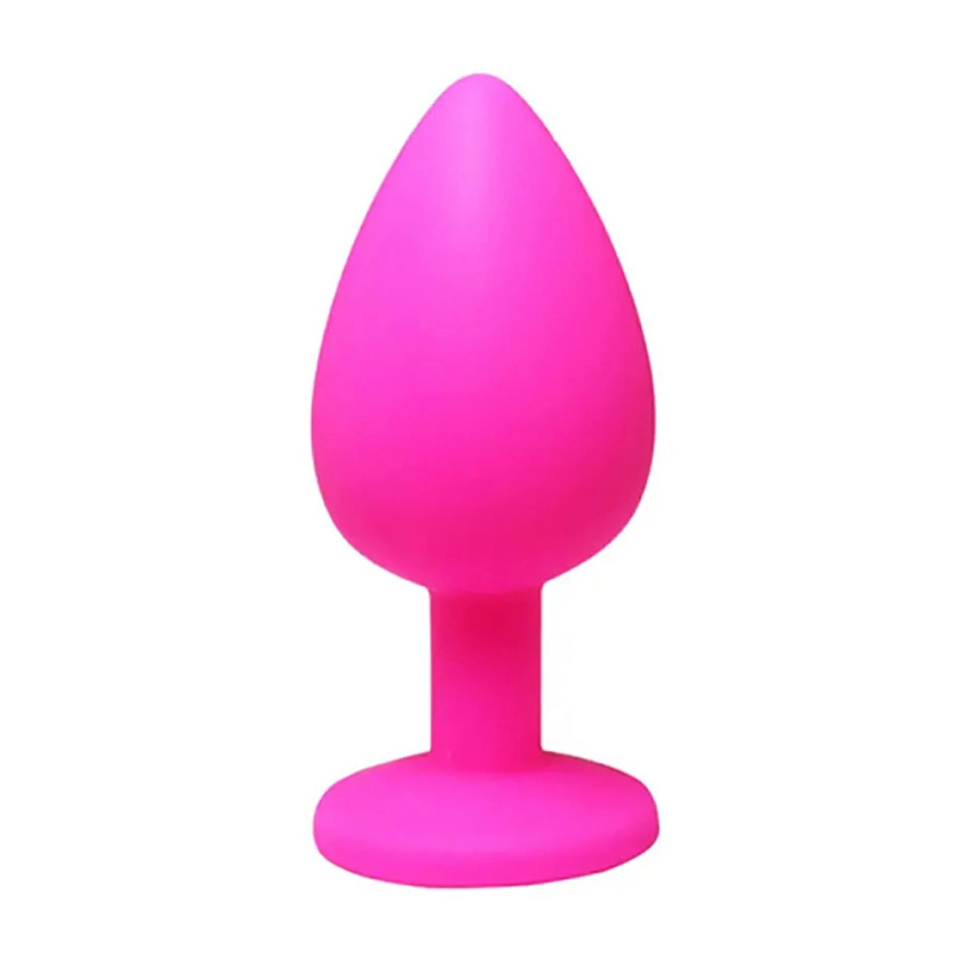 Butt plug rose mini avec cristal blanc