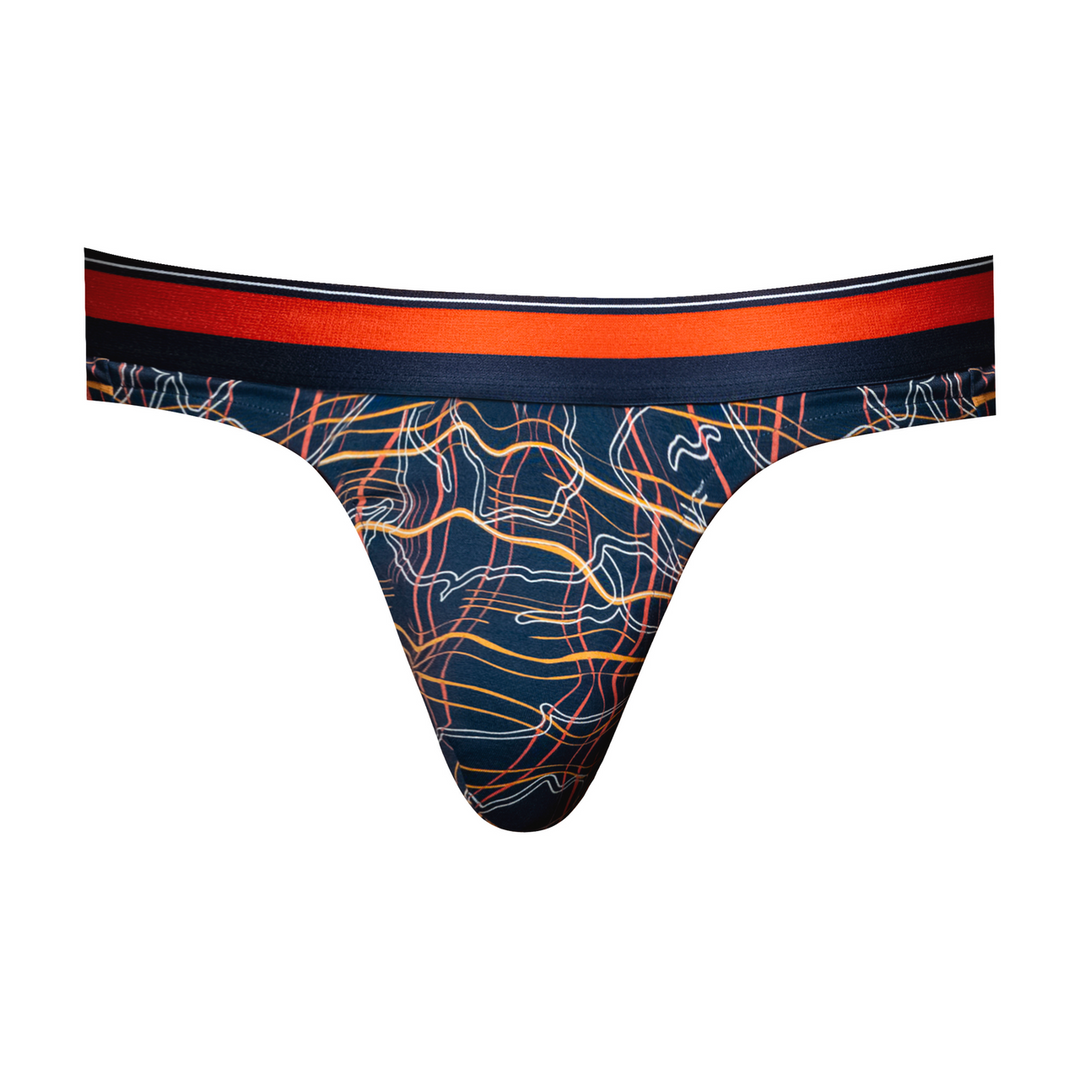 Tanga - L/XL - Bleu marbré