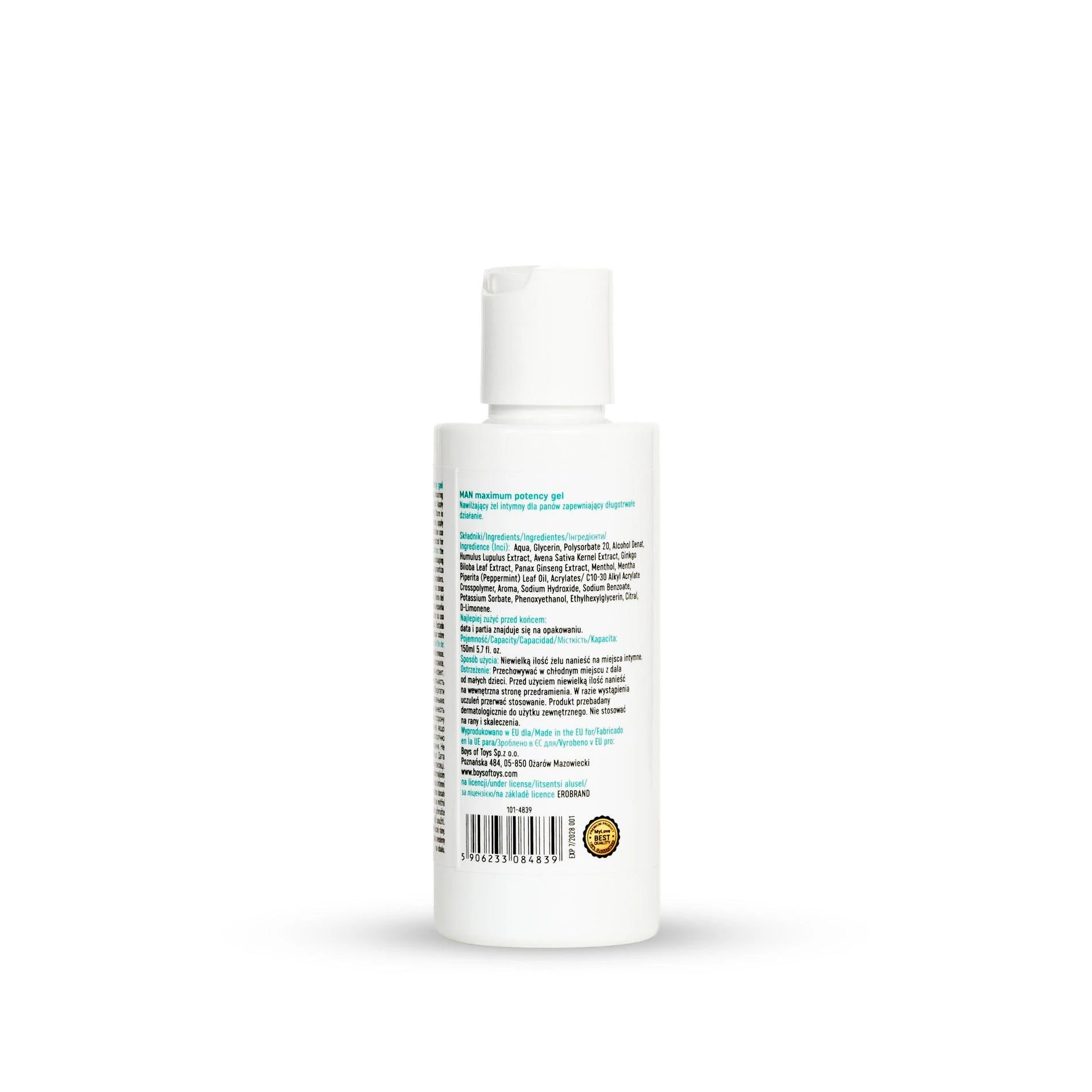 MyLove Man maximum potency-med gel 150 ml.