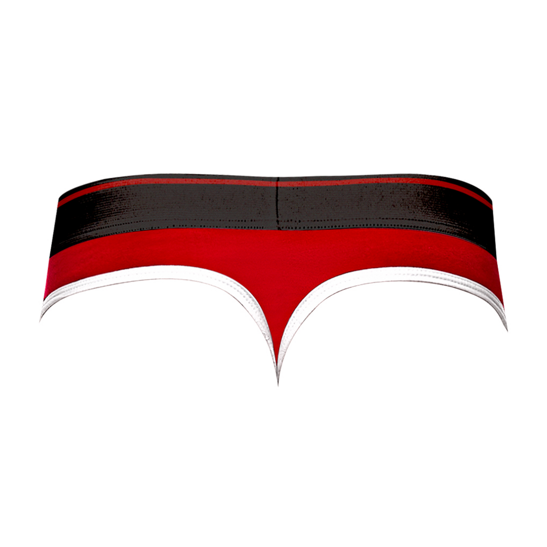 Panel Thong - L/XL - Noir/Rouge