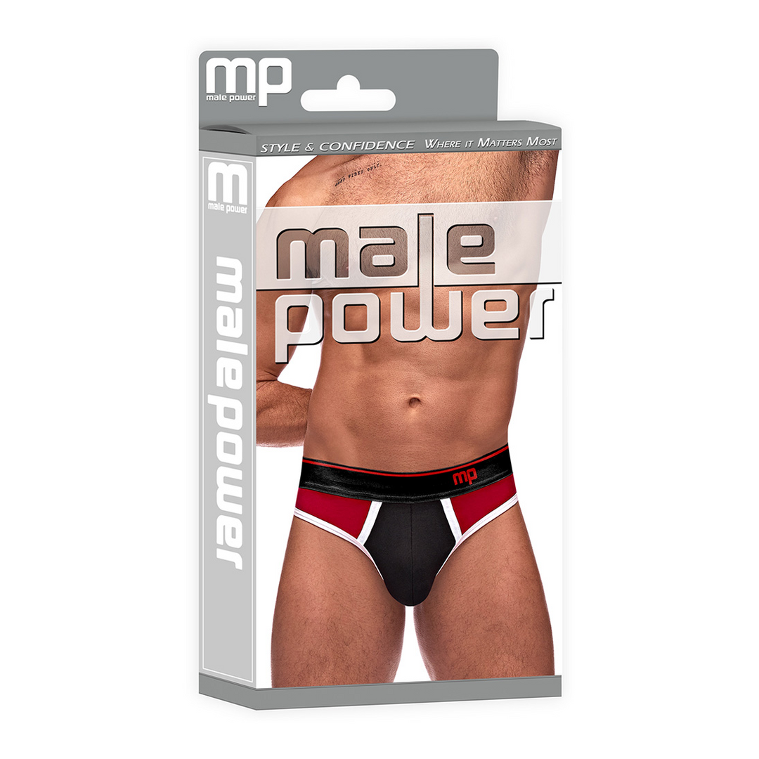 Panel Thong - L/XL - Noir/Rouge
