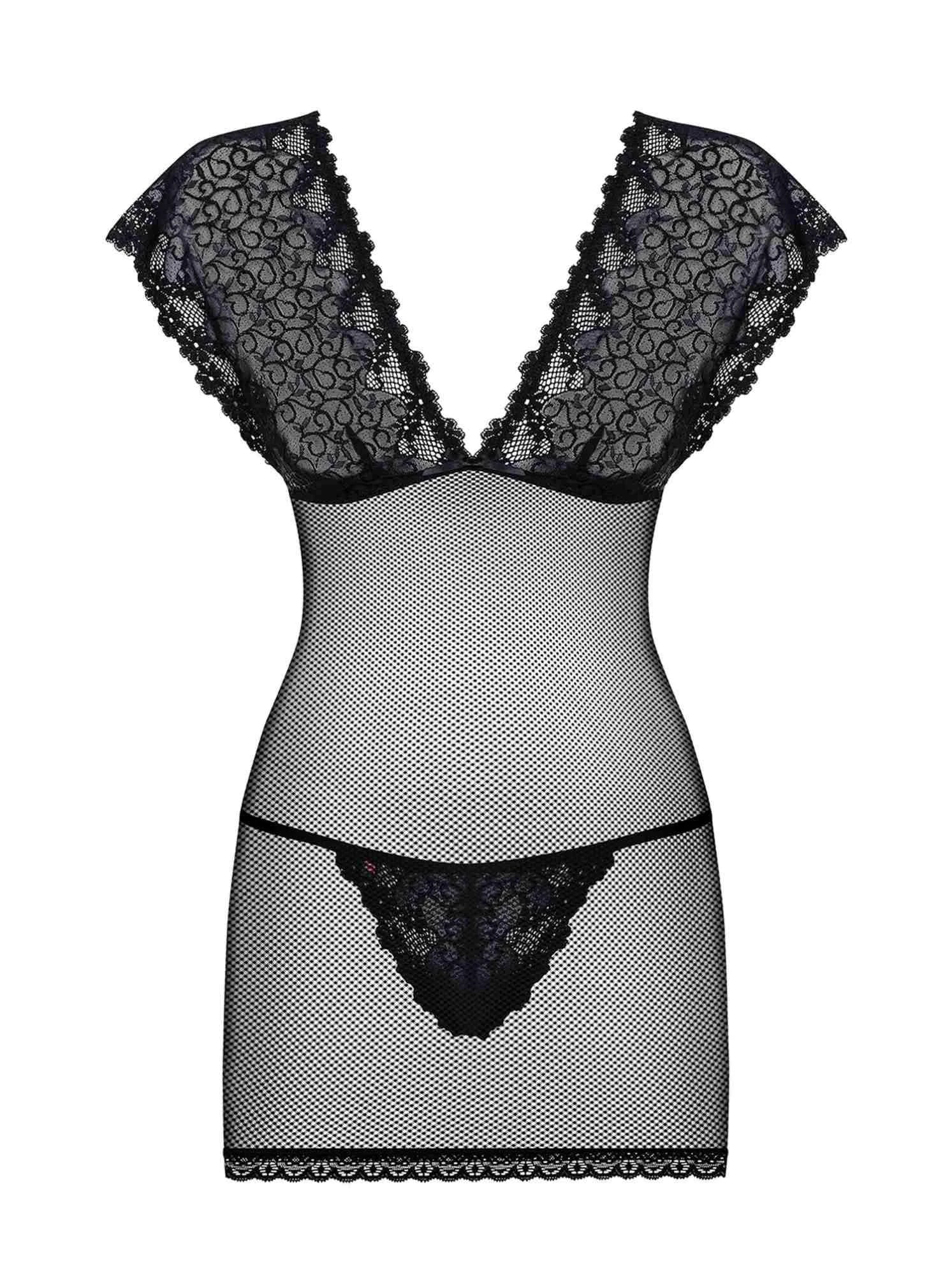 Lingerie-821-CHE-1 chemise et string L/XL