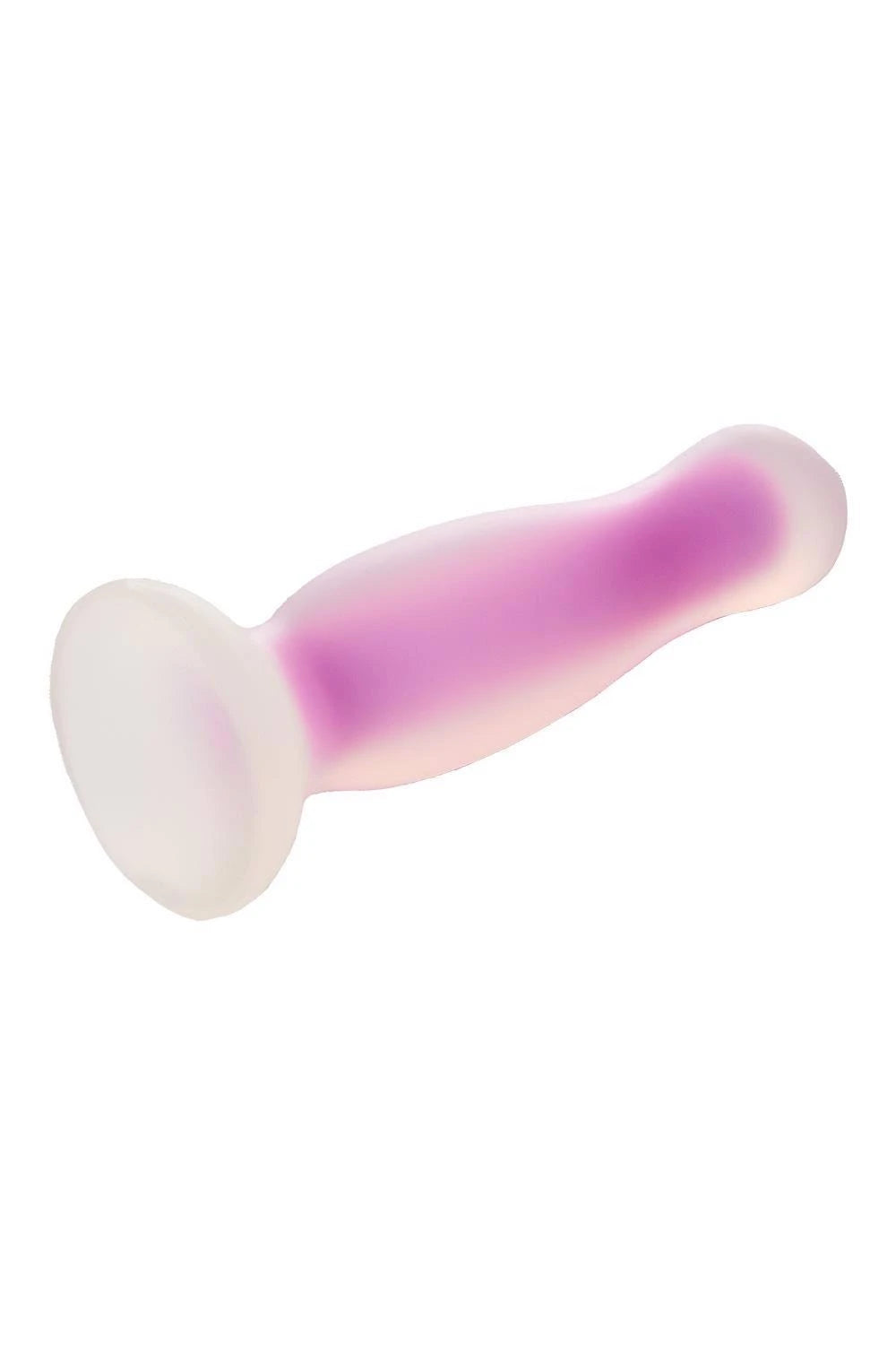PLUG VIBRANT EN SILICONE SOUPLE LUMINESCENT DANS LE NOIR MOYEN VIOLET